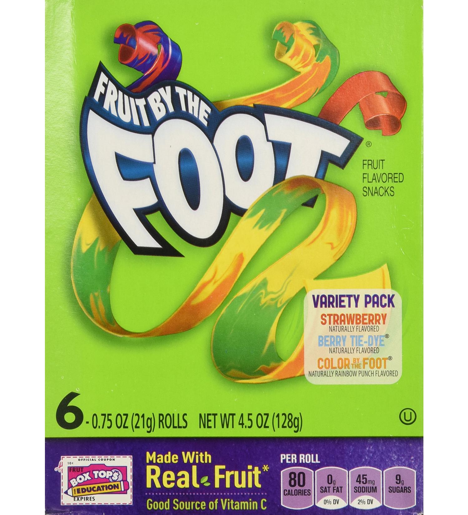 Fruit By the Foot Variety Pack - Strawberry/Berry Tie Dye - 6-Count Rolls (Pack of 2) - Buy Online on GoSupps.com