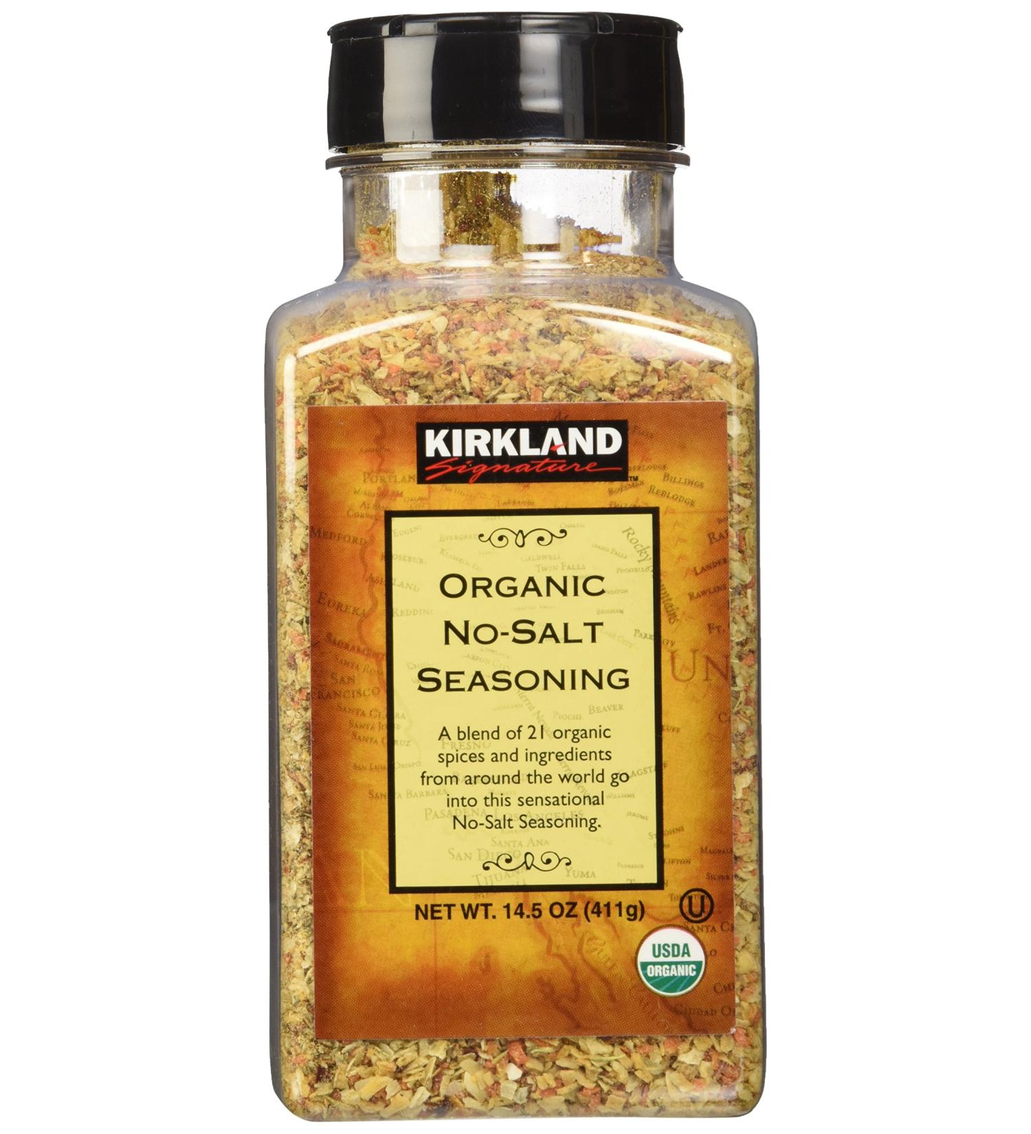 Kirkland Signature Organic No-Salt Seasoning 14.5 oz - Natural Flavor Blend - Buy Online on GoSupps.com