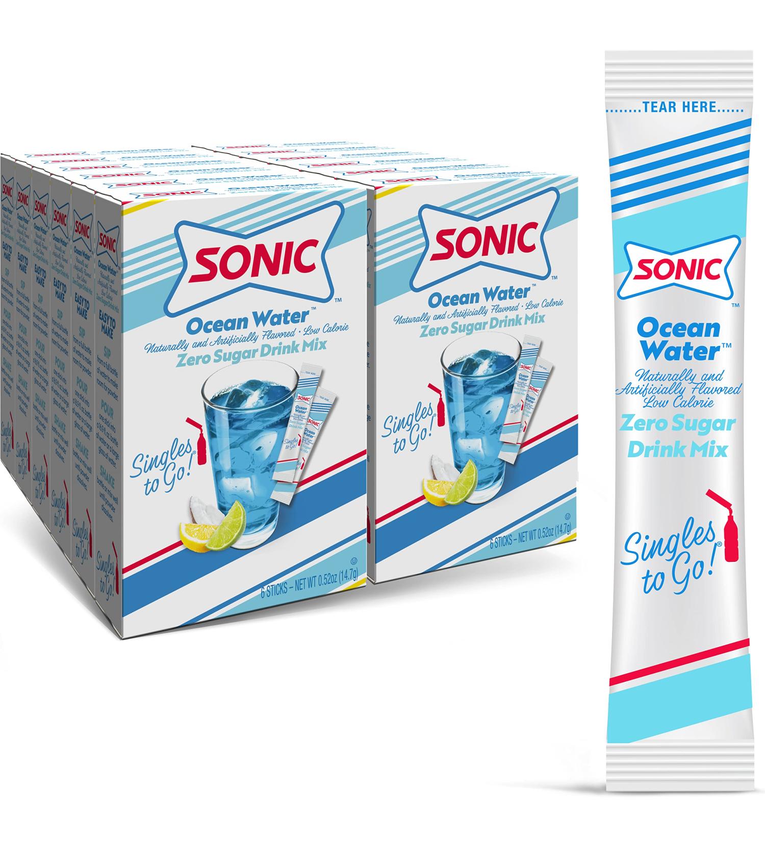 Sonic Ocean Water Drink Mix - 72 Sticks Total - Buy Online on GoSupps.com
