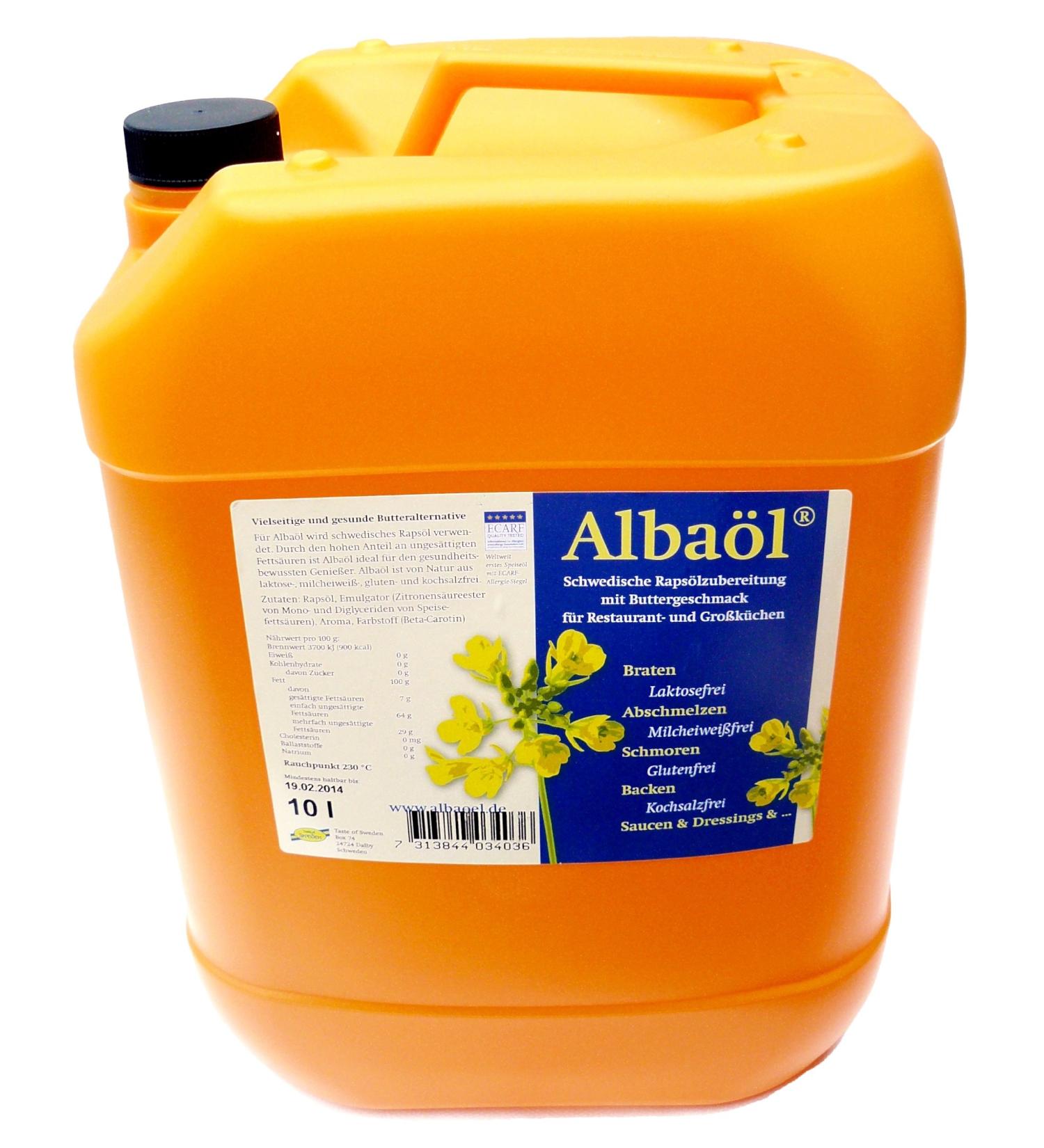 Taste of Sweden Huile d'alba en bidon de 10 litres