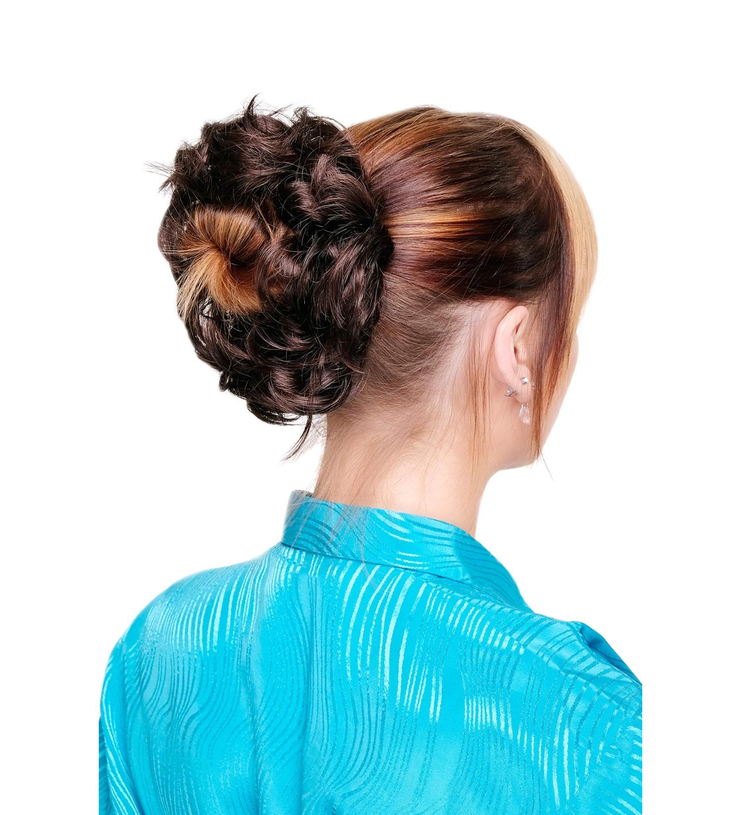 WIG ME UP Hairpiece - Synthetic Brown Mix Mahogany Chestnut Scrunchie Ponytail Hairband FQ-3122-4/33 - International Shipping Available - Buy Online on GoSupps.com