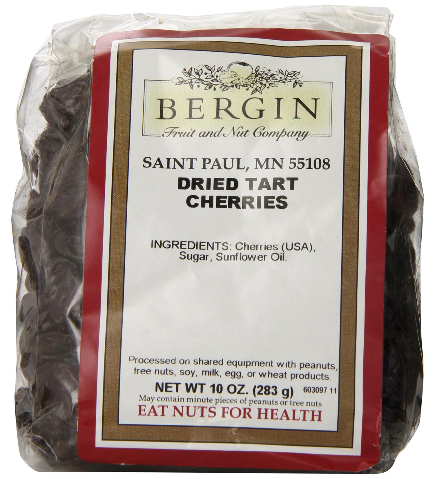 Bergin Red Tart Dried Cherries - 10 oz (283g) | Premium Fruit Snacks - Buy Online on GoSupps.com