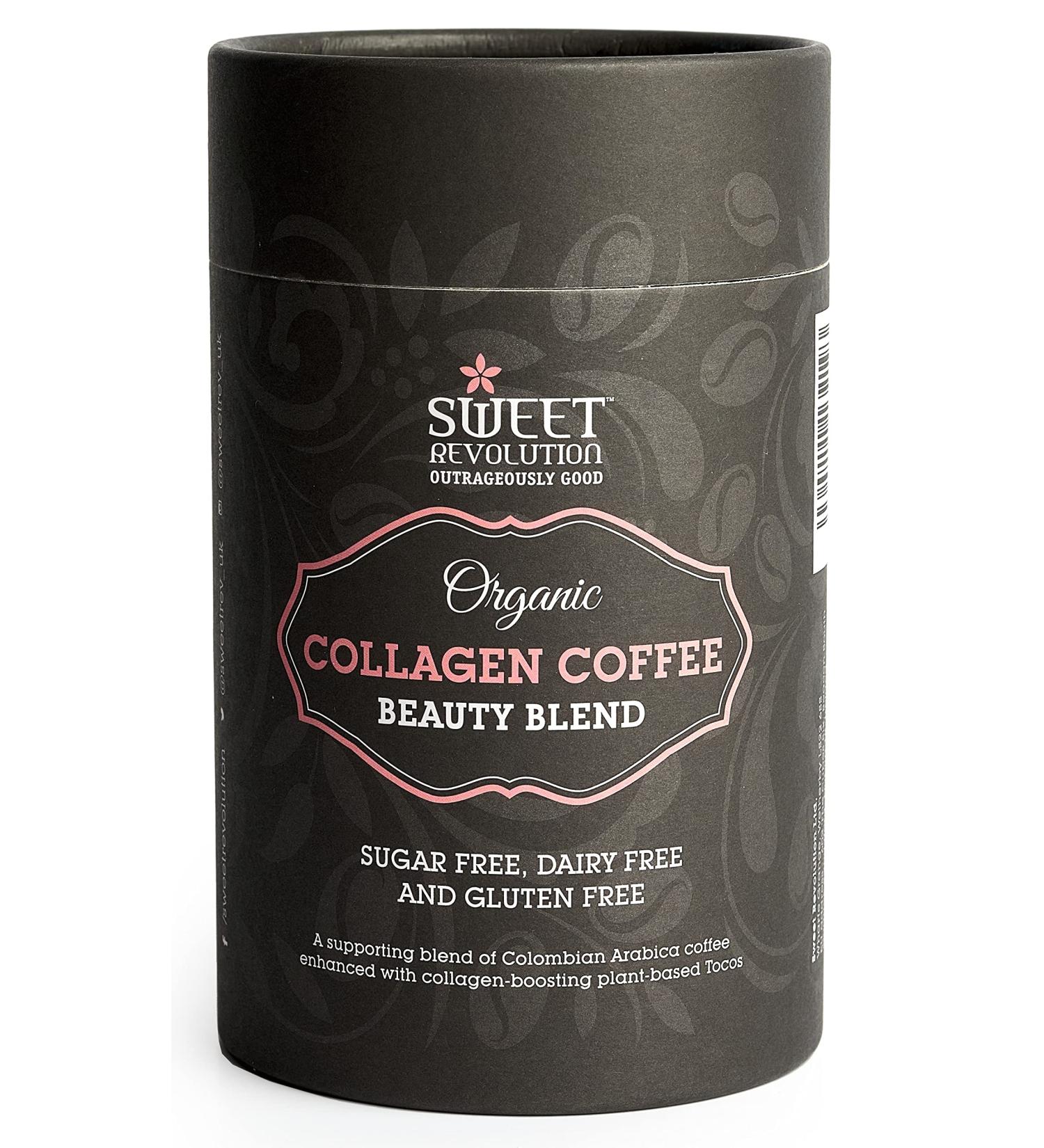 Sweet Revolution Organic Vegan Collagen Coffee with Tocos 100g - Plant-Based Beauty Booster - Buy Online on GoSupps.com