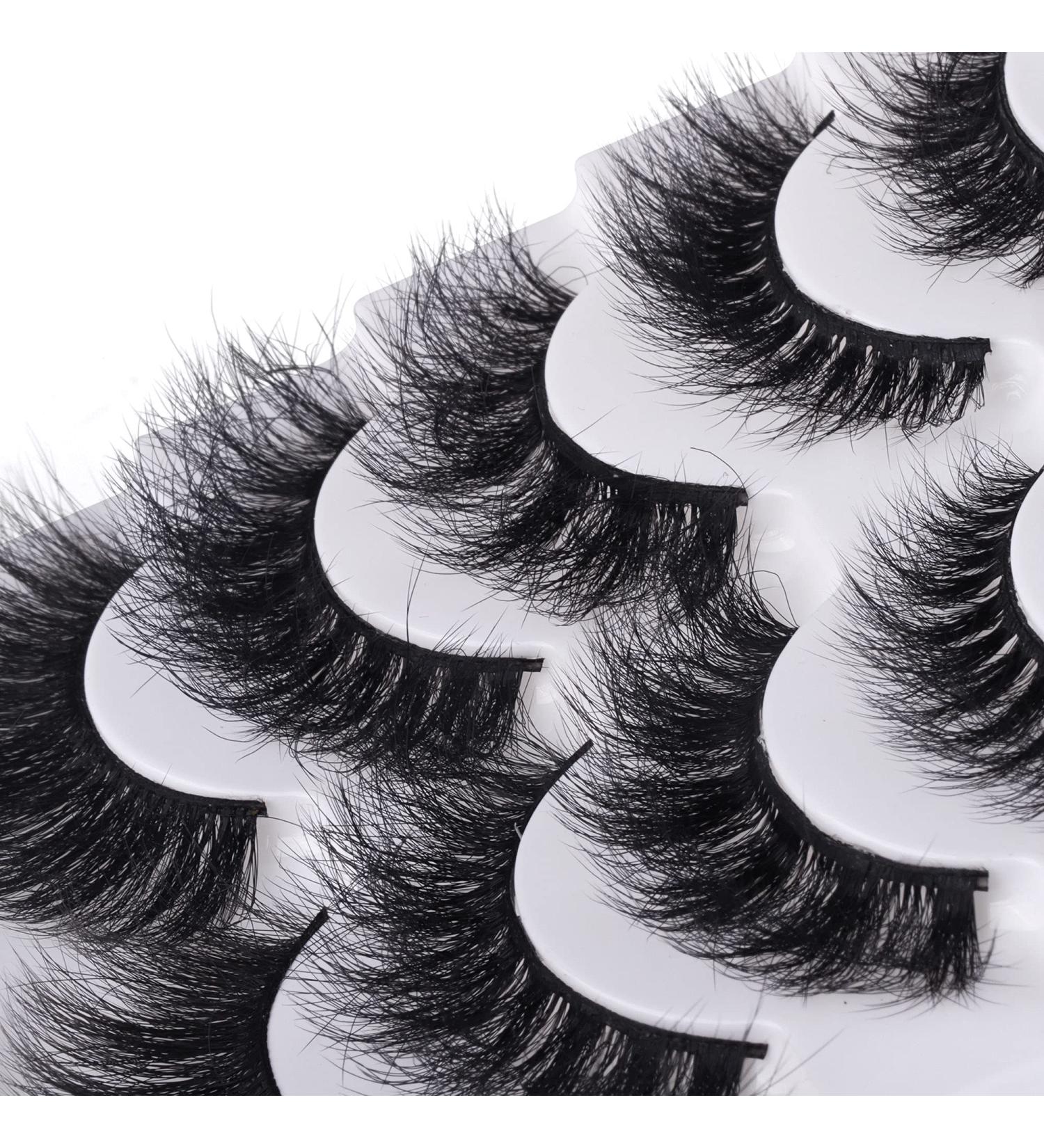 5 Pairs 8D Mink Eyelashes Pack - Natural & Dramatic Styles for Fluffy & Thick Wispy Look - Buy Online on GoSupps.com