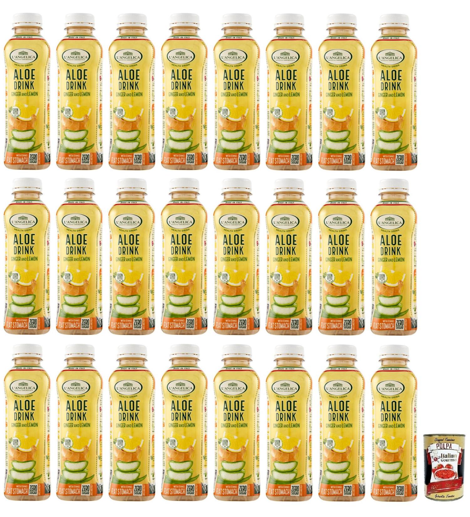  Italian Gourmet E.R. Angelica Health Drink Pack of 24 disposable 500ml PET bottles + Gourmet Italian Gourmet Polpa di Pomodoro 400g - Buy Online on GoSupps.com