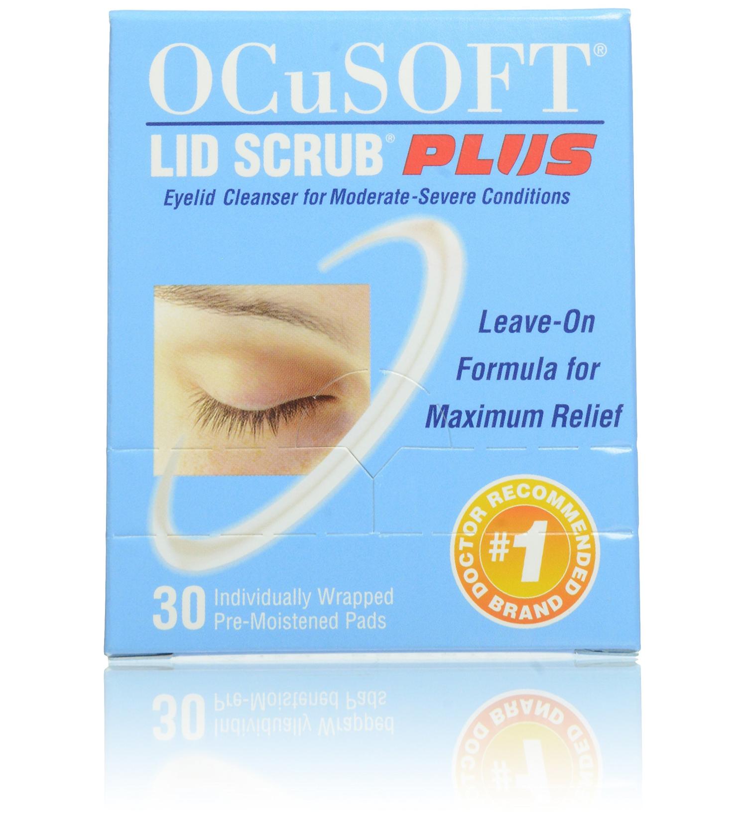 OCuSOFT Lid Scrub Plus Pre-Moistened Pads - 30 Count Pack for Effective Eye Care - Buy Online on GoSupps.com