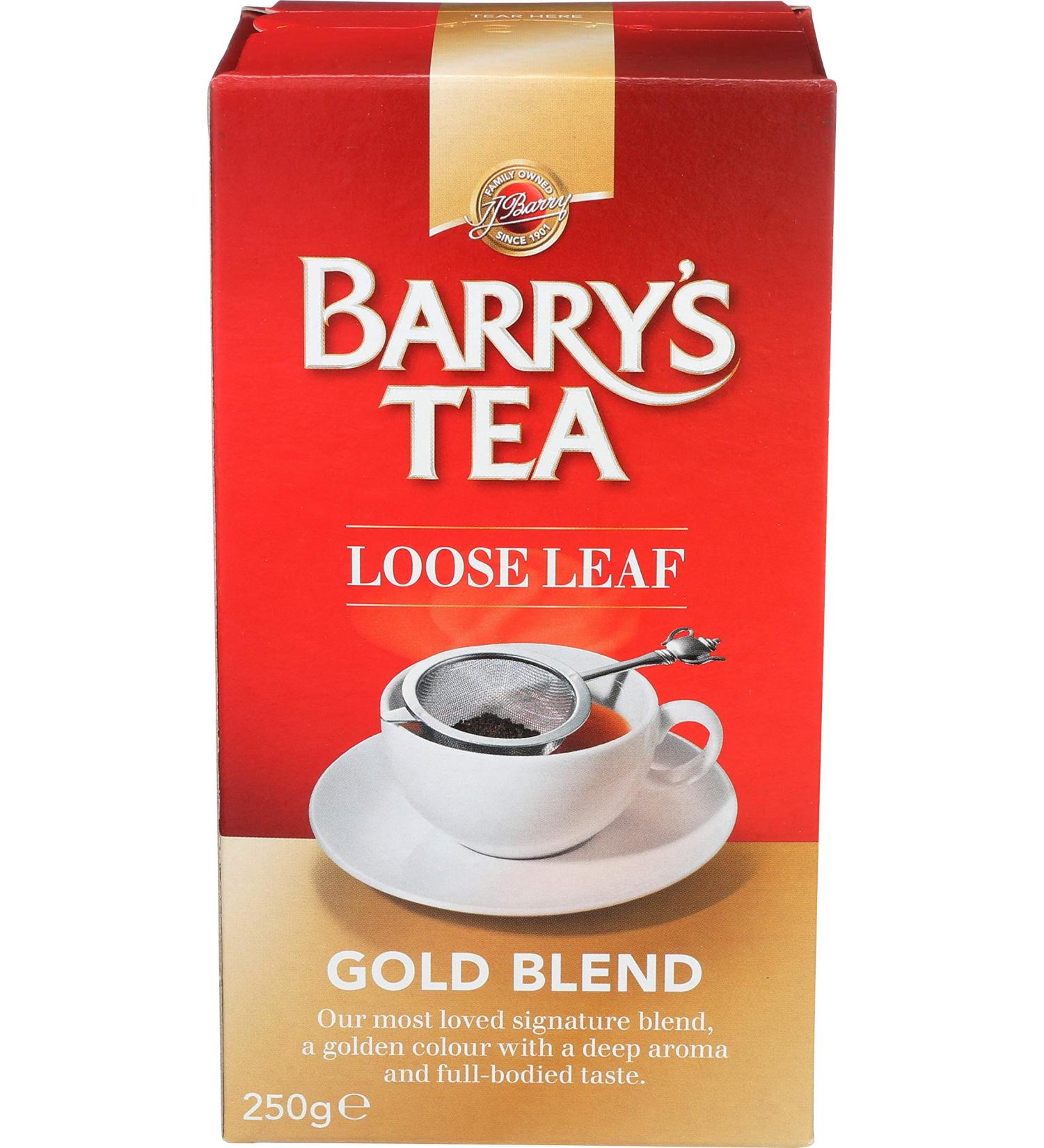 Barry's Tea Gold Blend Loose Leaf Tea - 250g | Premium Irish Tea - Buy Online on GoSupps.com
