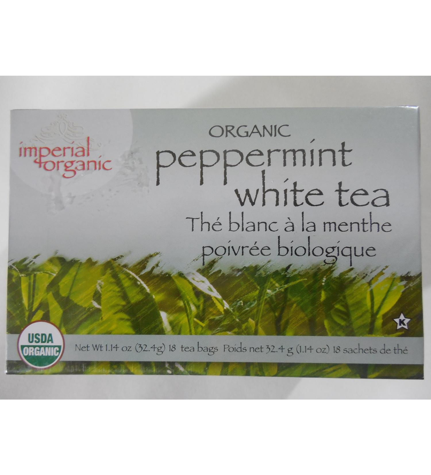 Uncle Lee'S Imperial Organic Peppermint White Tea - 18 Tea Bags - Buy Online on GoSupps.com