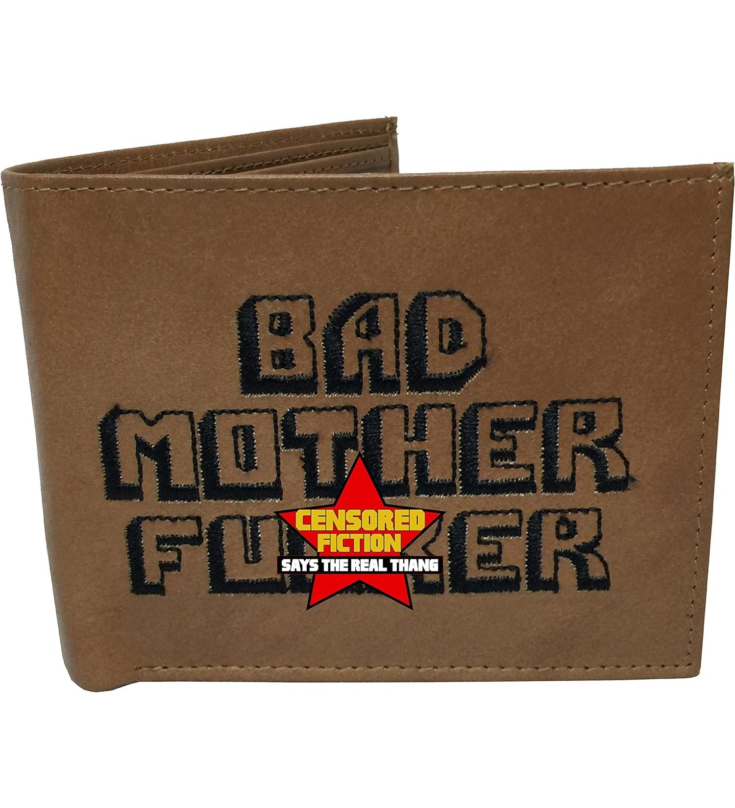 BMF Embroidered Genuine Leather Wallet Brown Authentic - Buy Online on GoSupps.com