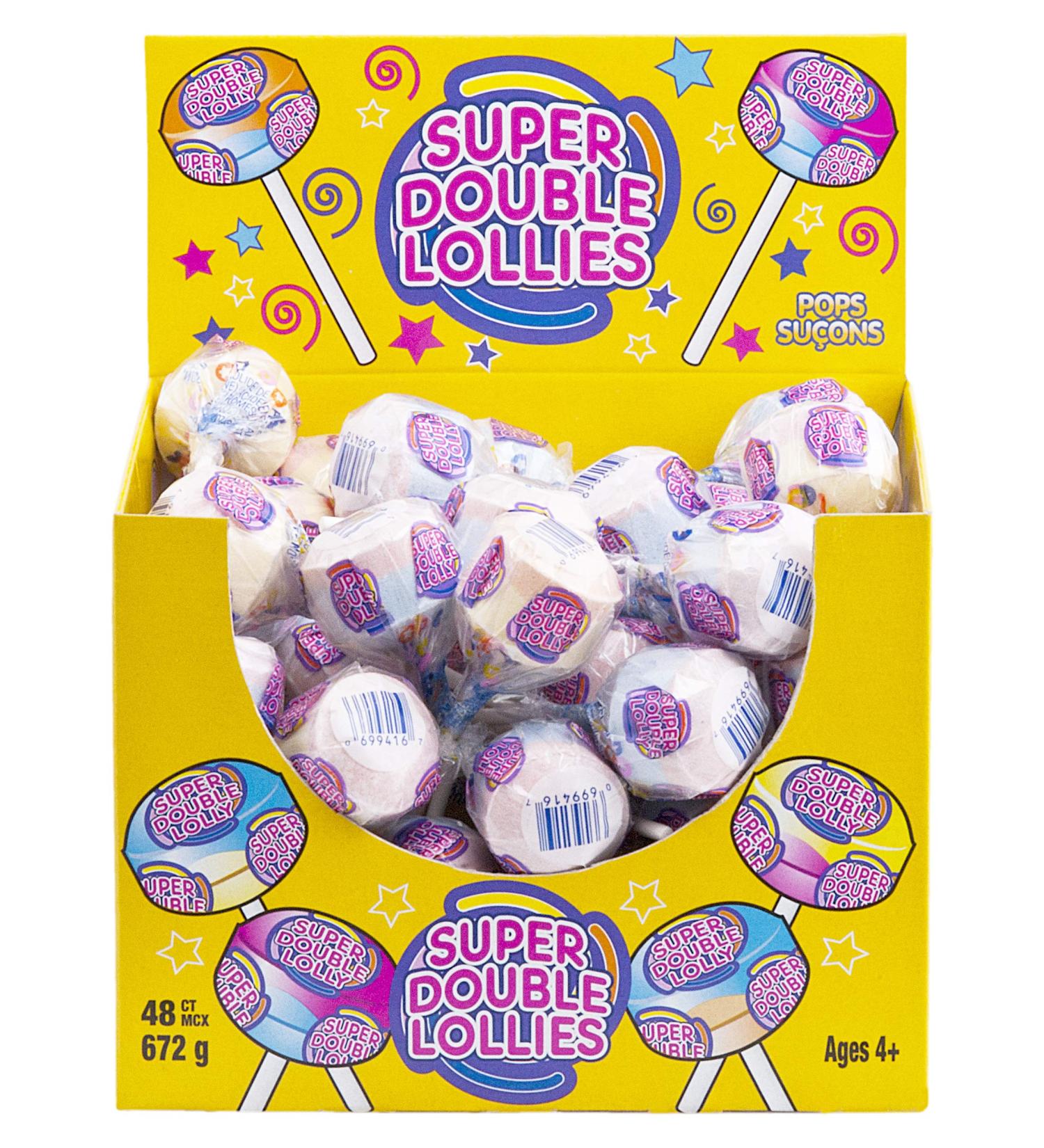 Super Double Lollies - Pack of 48 Lollies
