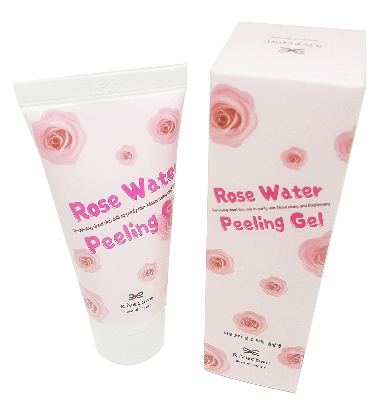  Rivecowe Rose Water Face Peeling Gel 2.12 oz / 60 g - Buy Online on GoSupps.com