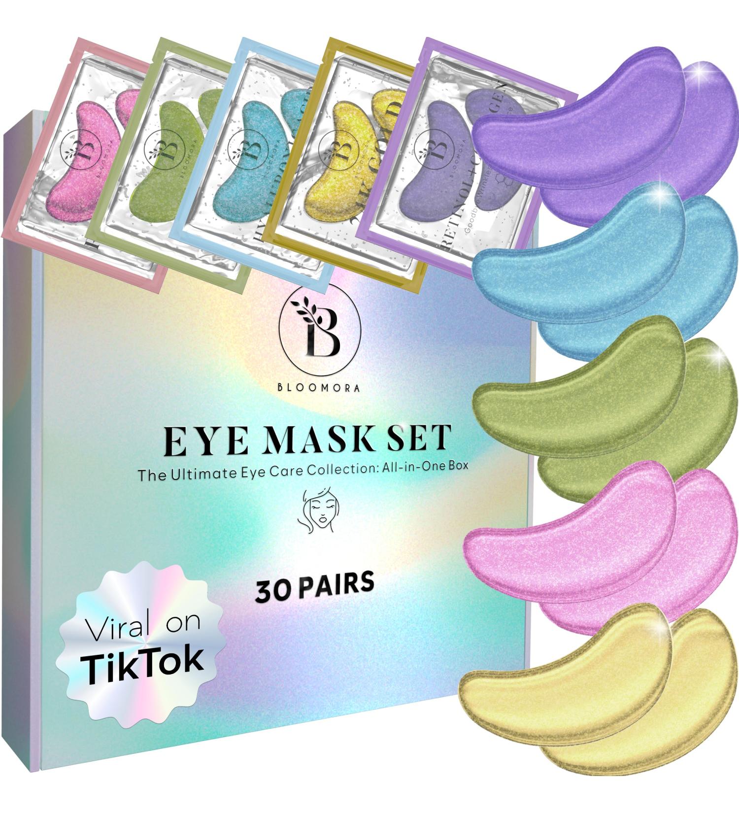 Patch Yeux Anti Cernes (30 paires) Masque Yeux avec Niacinamide et Acide Hyaluronique Patch Anti Cernes et Poches - Mix 30 pcs Variety Mix - Buy Online on GoSupps.com