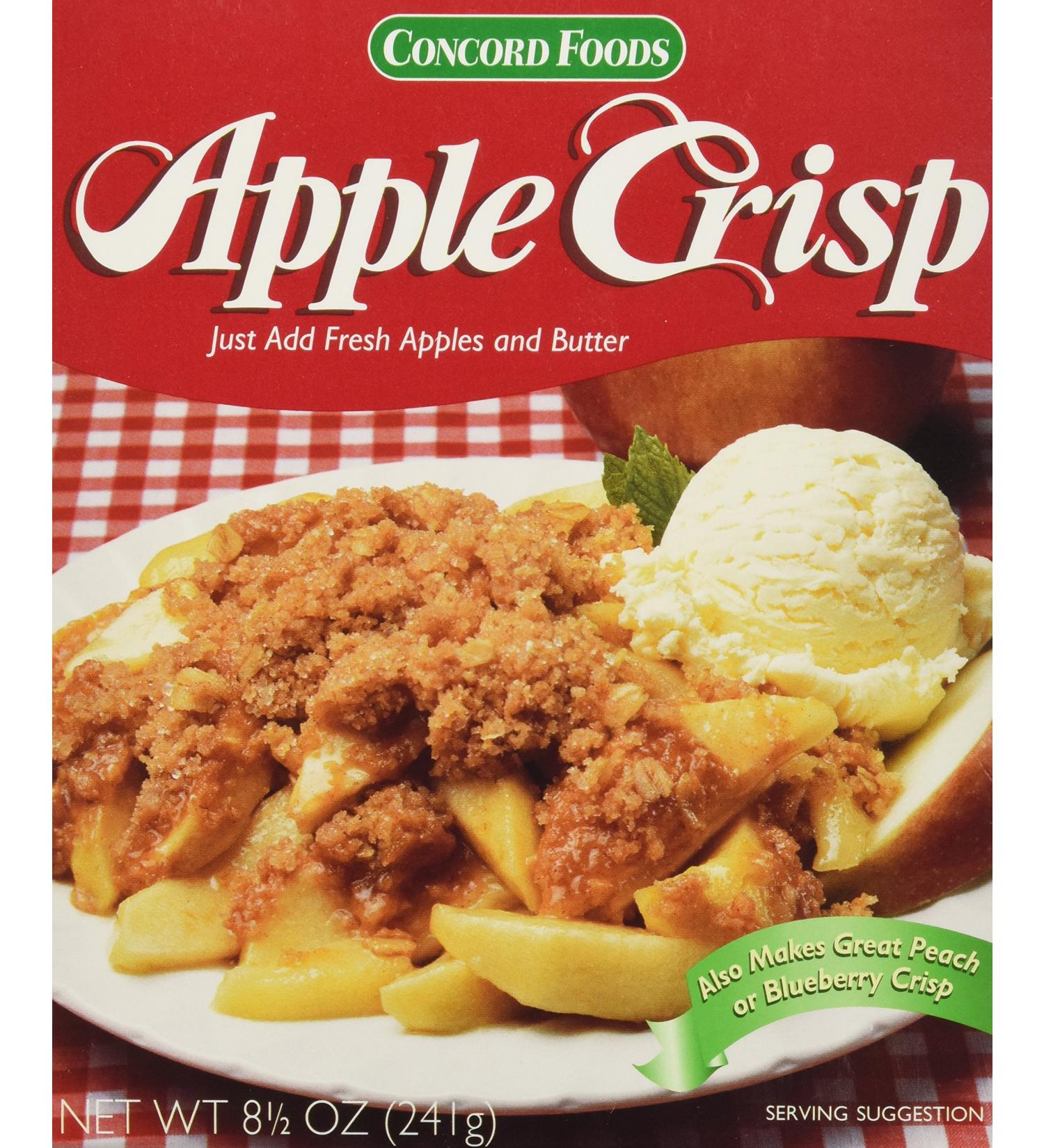 Concord Foods Apple Crisp Mix - 6 Boxes Value Pack, 8.5 oz each - Buy Online on GoSupps.com