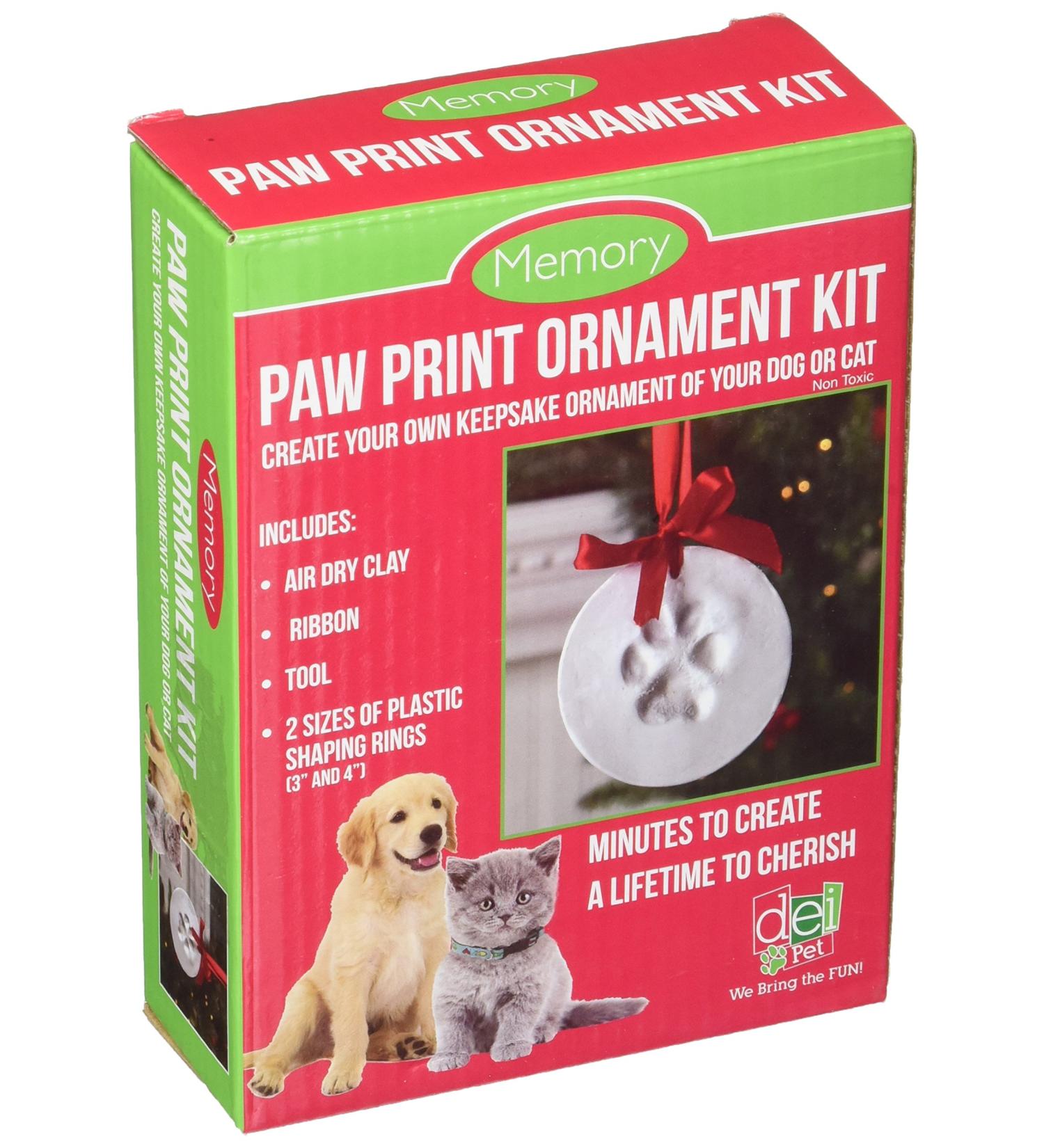Dennis East International 45765 Clay Paw Print Keepsake Ornament Kit