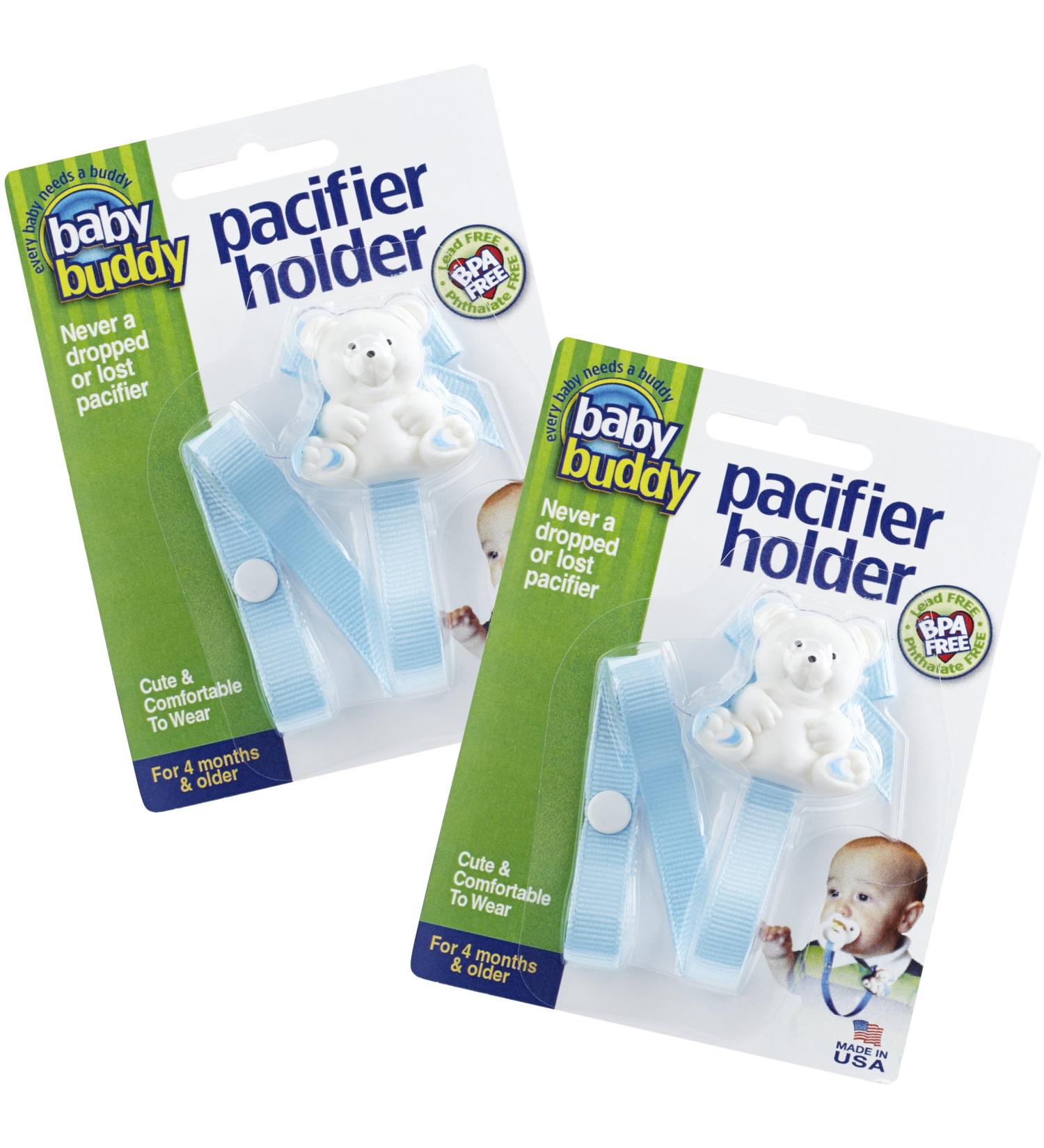 Baby Buddy Bear Pacifier Holder Clip Snaps to Paci Teether Toy Clips to Baby s Shirt Pacifier Clip - Babies 4 Months & Up/Toddler Boys & Girls Pacifier Holder Baby Must Haves Light Blue 2 Ct 2 Count Light Blue - Buy Online on GoSupps.com