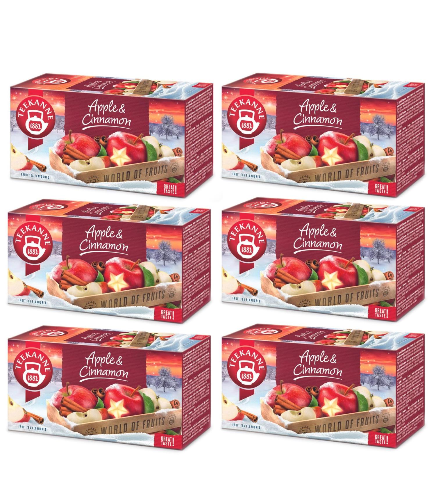  DEKOND TEEKANNE "Apple & Cinnamon" - Apple and cinnamon flavor - 6 x 50 g - Buy Online on GoSupps.com