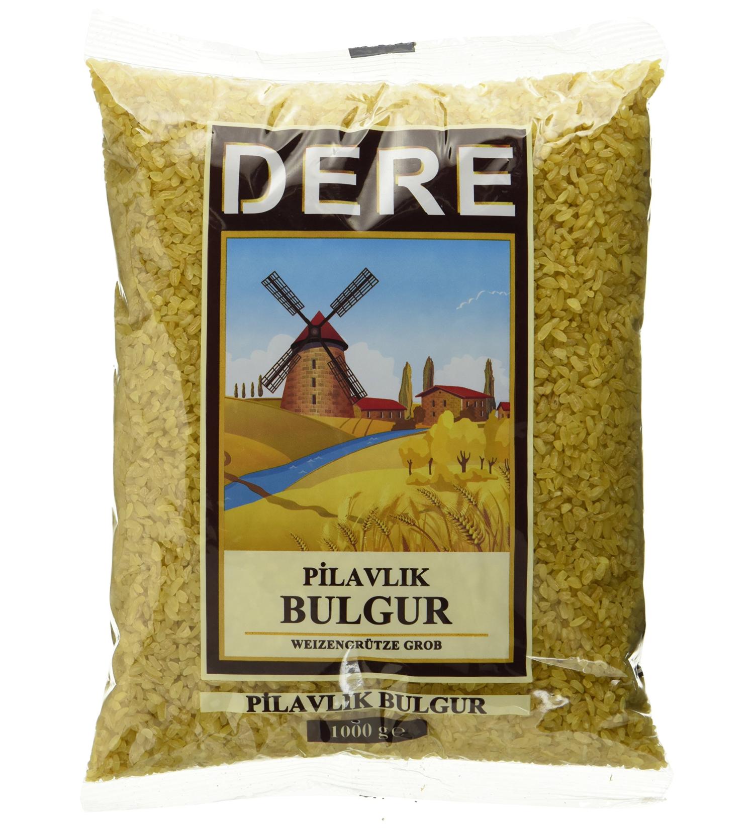 DERE Wheat Groats Coarse Pilavlik Bulgur - 12 Pack (1 kg Each) | Premium Quality for Healthy Cooking - International Shipping Available - Buy Online on GoSupps.com