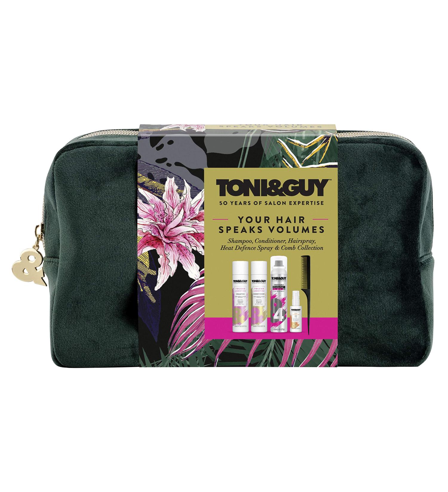 Toni&Guy Volume Styling Bag Collection Gift Set with Multipurpose Comb - 4 Piece Set for Her - Buy Online on GoSupps.com