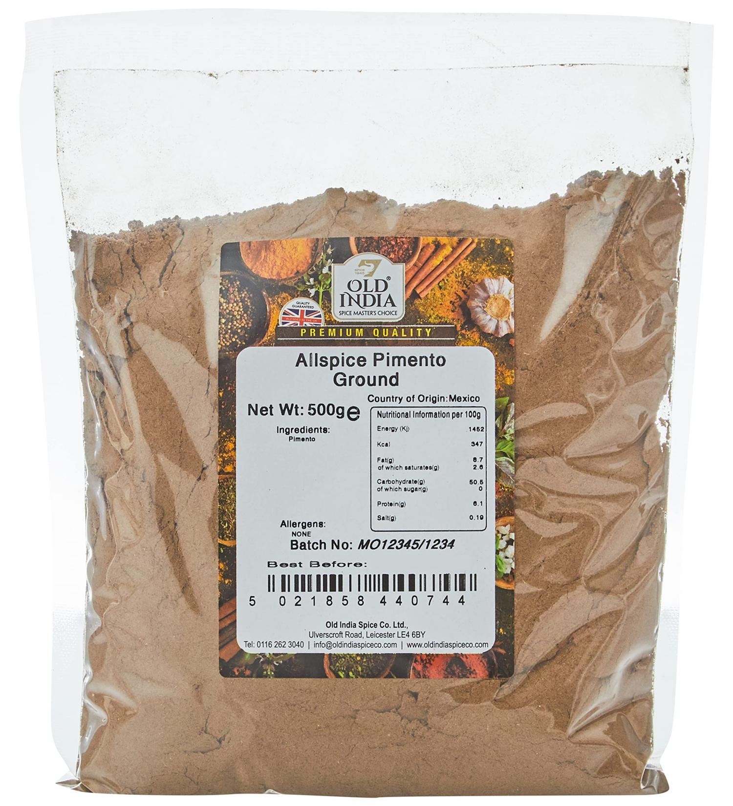 Old India Allspice Pimento Ground 500g - Premium Quality Spice Blend - Pack of 1 - Buy Online on GoSupps.com