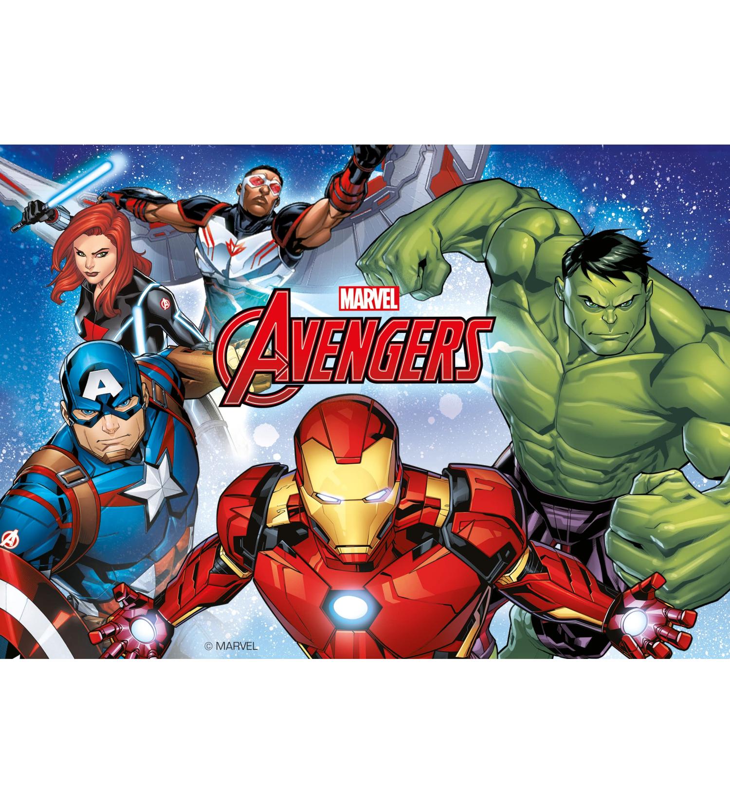 Dekora Marvel Avengers Edible Wafer for Children's Birthday Cake Decoration A5 Size: Infuse Creativity into Every Slice Make Birthdays Unforgettable! - Buy Online on GoSupps.com