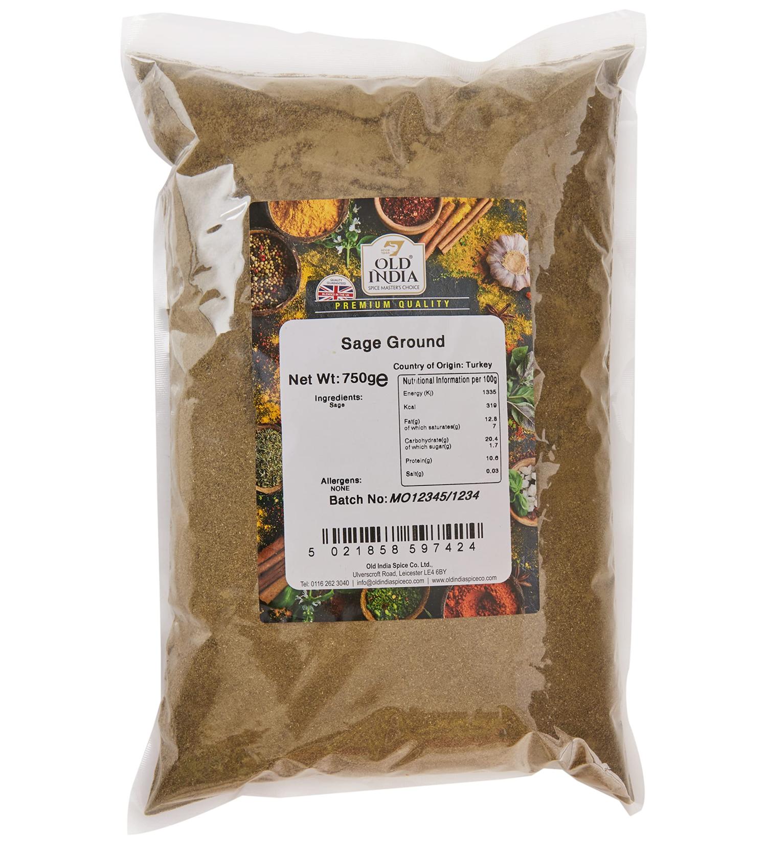 Old India Sage Ground 750g - Premium Quality Spice for Culinary Delights - Buy Online on GoSupps.com