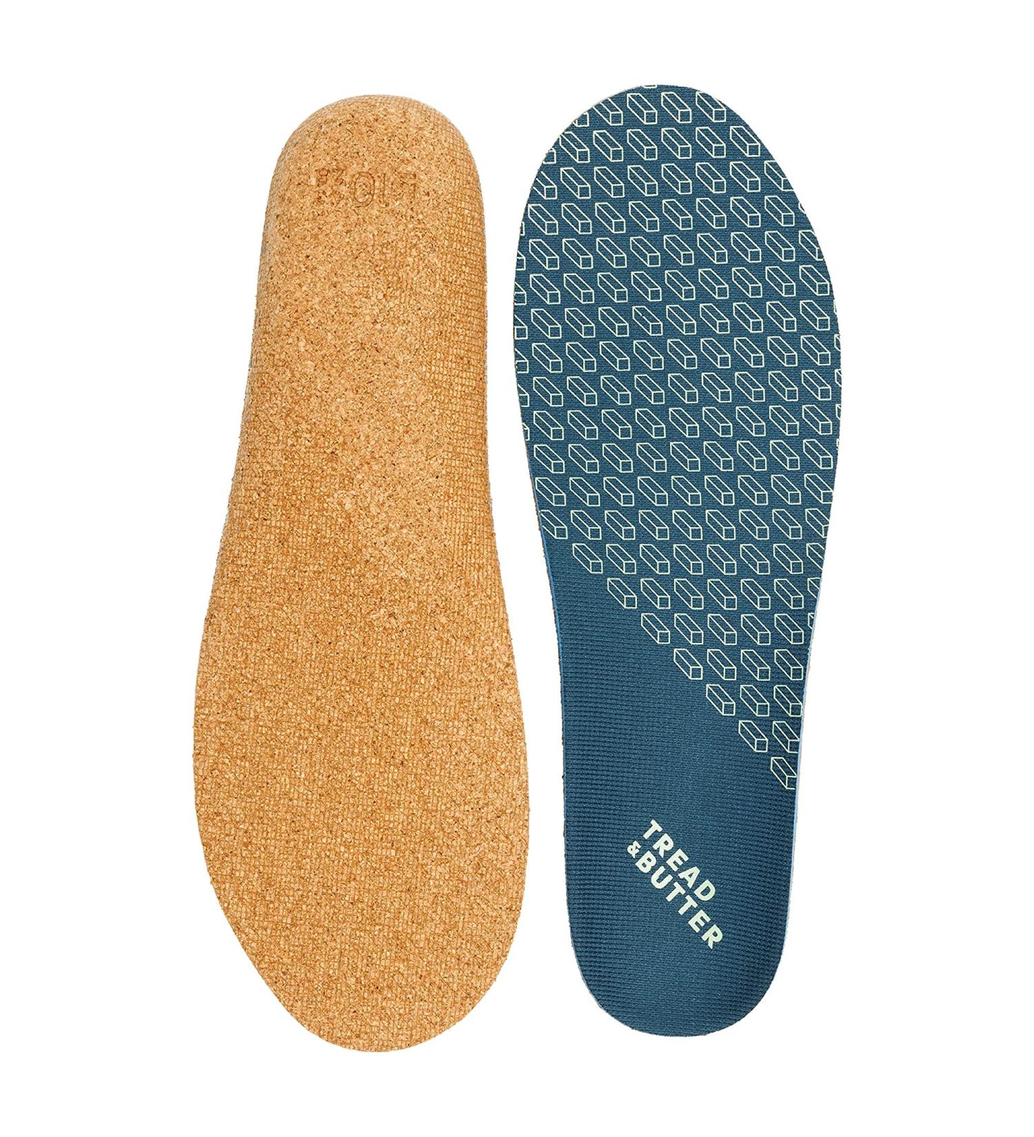 Tread & Butter Traverse Low Arch Cork Insole Grey 7 M 7 M Grey