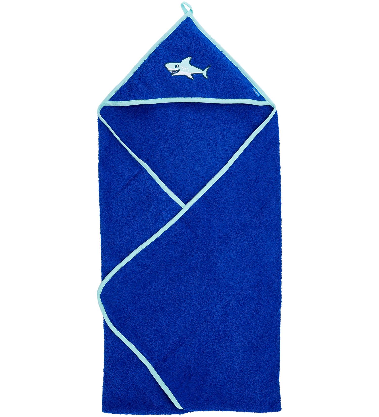 Playshoes Baby Terry Cloth Hooded Towel Bath Towel Shark 100x100cm
