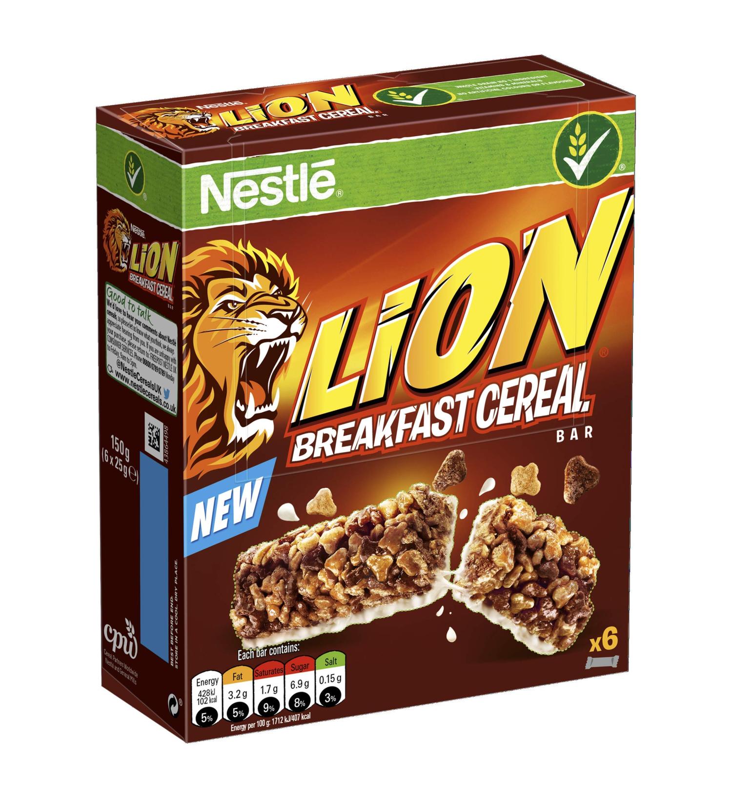 LionNestle 6 Cereal Bar 25g - Buy Online on GoSupps.com