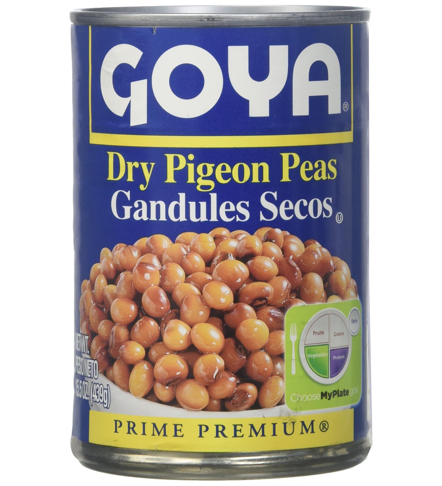 6-Pack Goya Dry Pigeon Peas 15.5oz Cans - Gandules Secos en Lata 439gr (6 Latas) - Buy Online on GoSupps.com