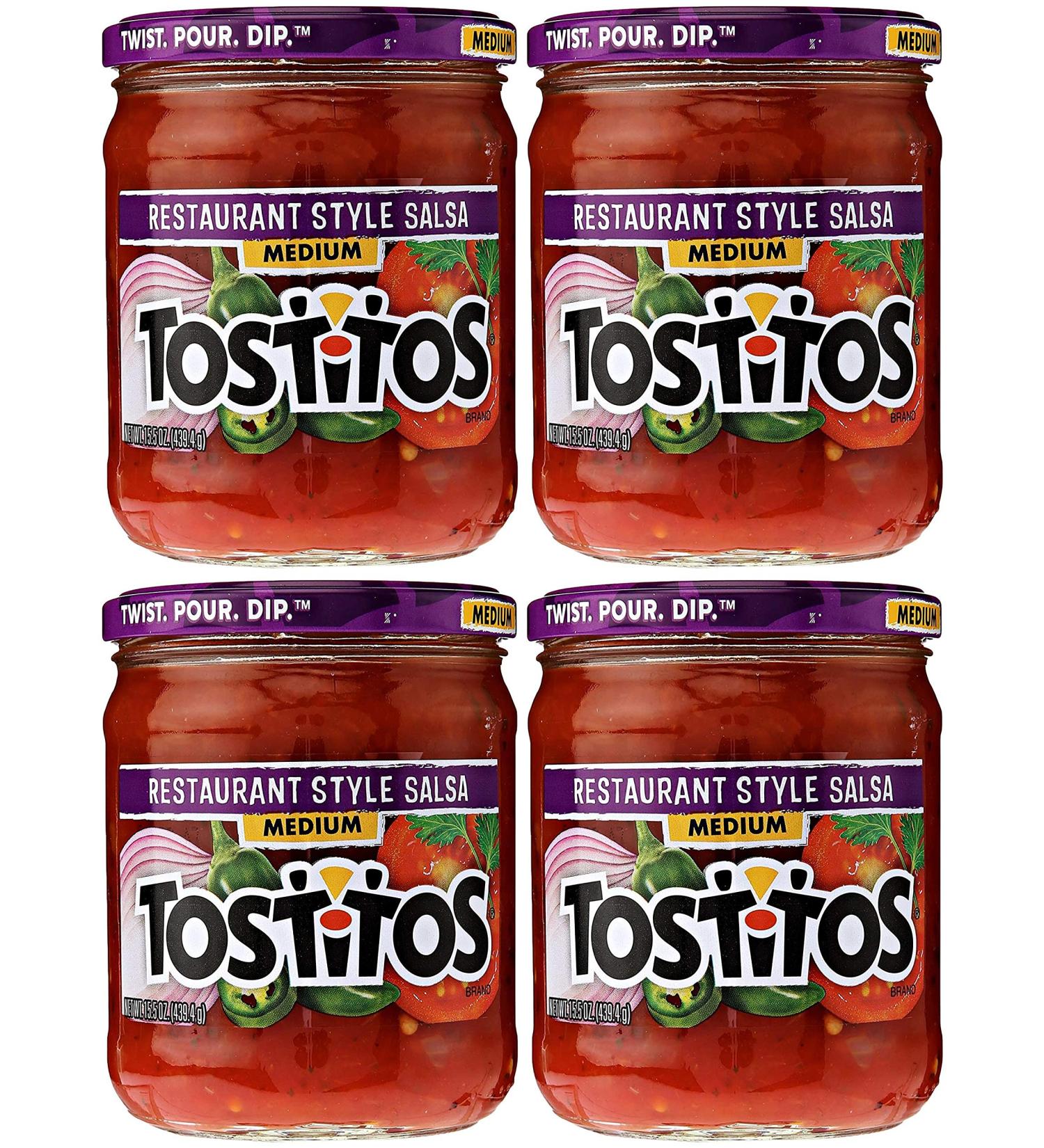 Tostitos Salsa Restaurant Style Salsa - Medium 440g Pack of 4