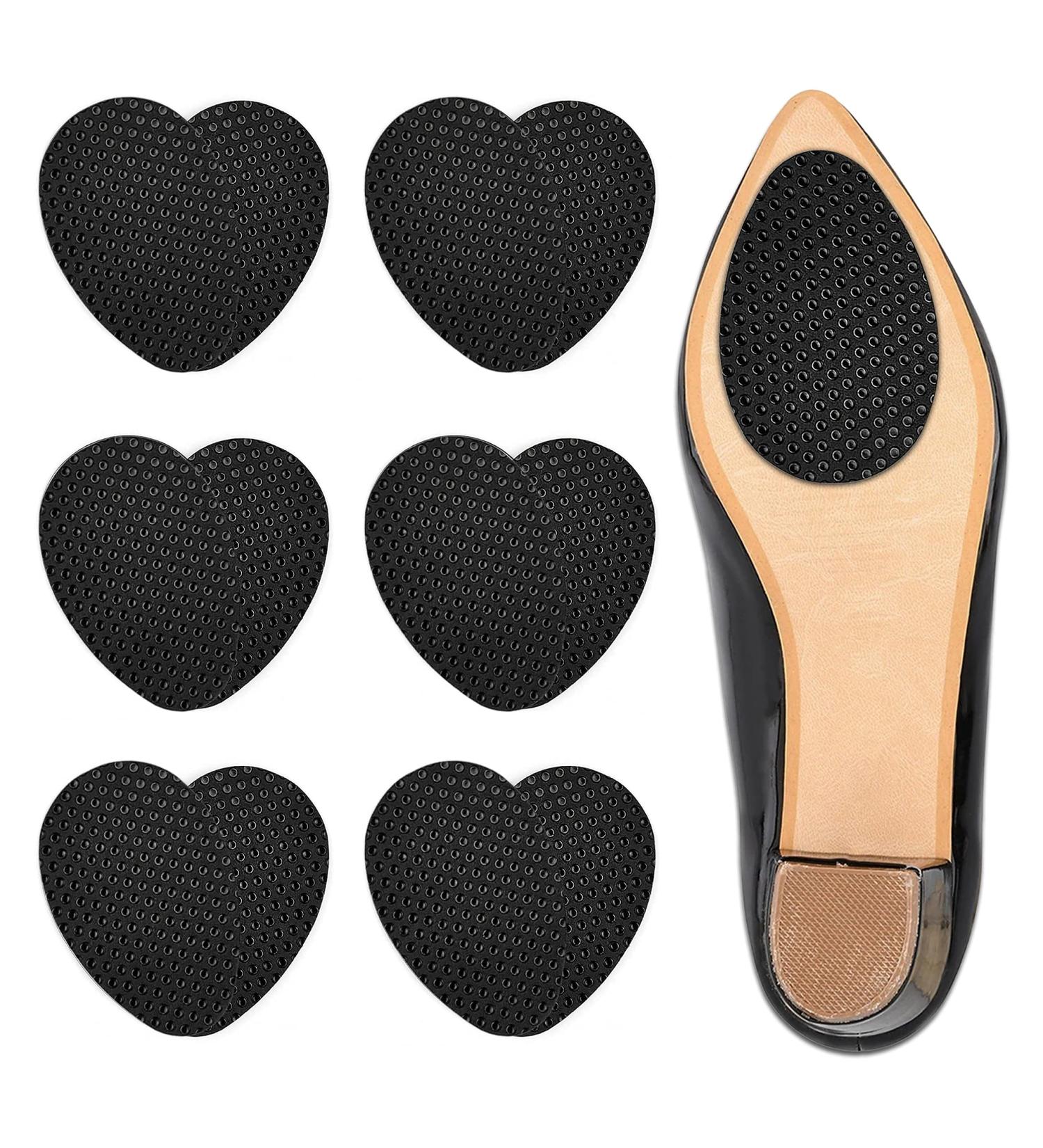 6 Pairs Black Dot Shoe Sole Protectors - Non Slip Pads for Shoes - Buy Online on GoSupps.com