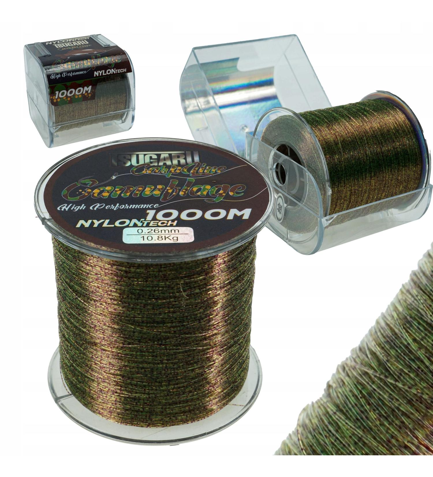 Buy Tsugaru Camouflage Carp Monofilament Fishing Line 600/1000m - 0.30mm 13.2kg - International Shipping Available - Buy Online on GoSupps.com