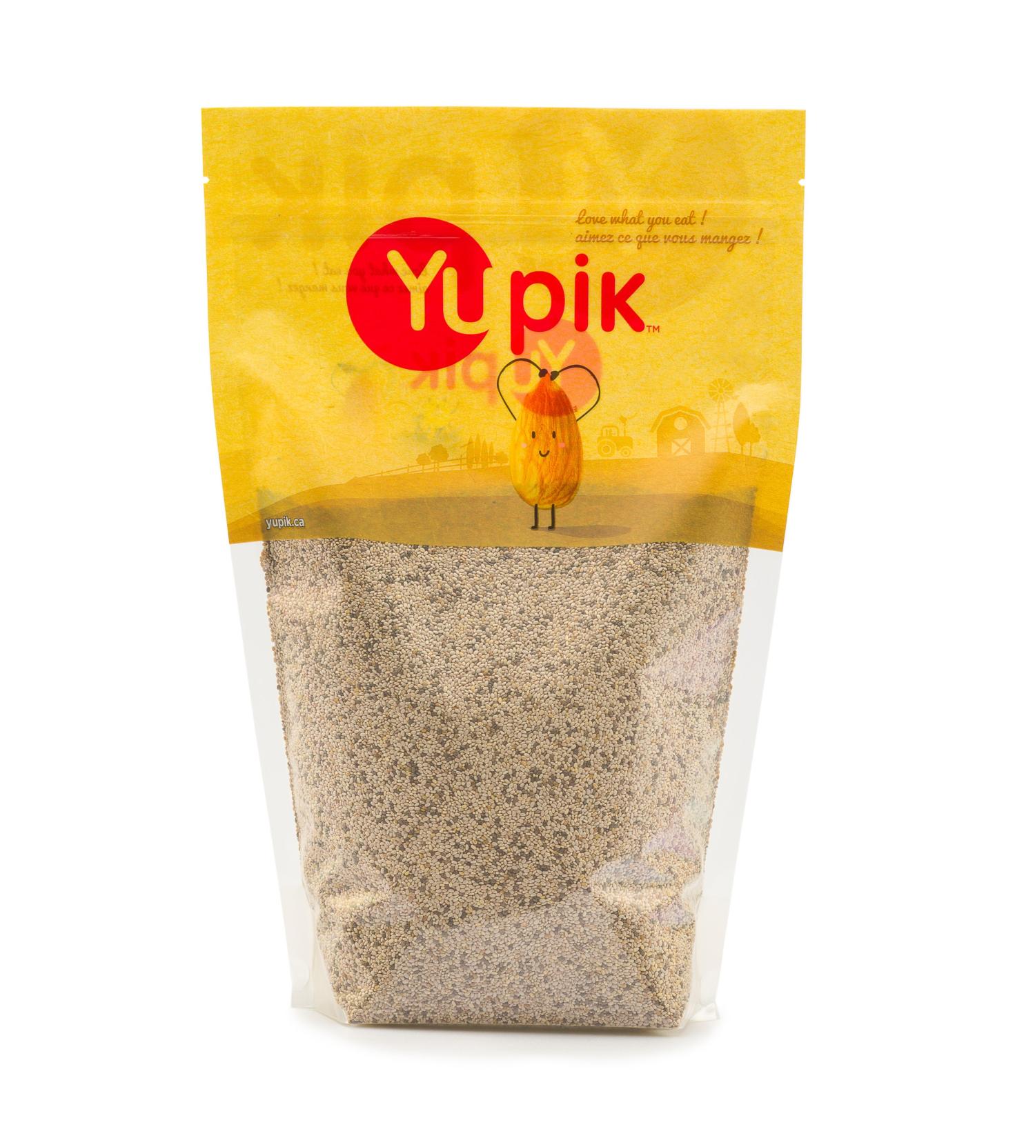 Yupik Raw White Chia Seeds 1 kg 6 Count Gluten-Free Kosher Vegan Natural Seeds Plant-Based Superfood Rich in Fiber Source of Omega-3 Ideal for Chia Pudding & Smoothies Gels Easily Chia Seeds 1kg 6 Count - Buy Online on GoSupps.com
