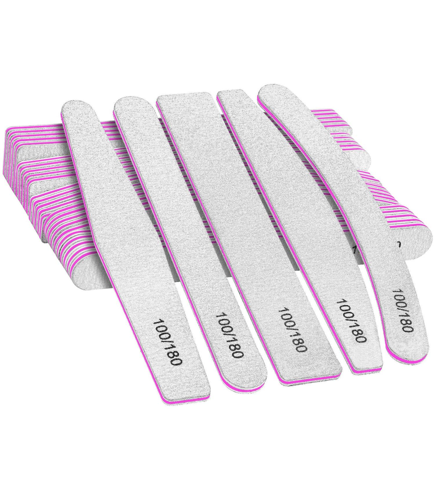 30pcs 100/180 Grit Nail Files Set FANDAMEI Professional Nail File with Double Sided Emery Board for Nail Grooming and Styling Nail Buffing Files Manicure Tools for Natural Nails Care Salon Use 30 Count (Pack of 1) 30.0 - Buy Online on GoSupps.com