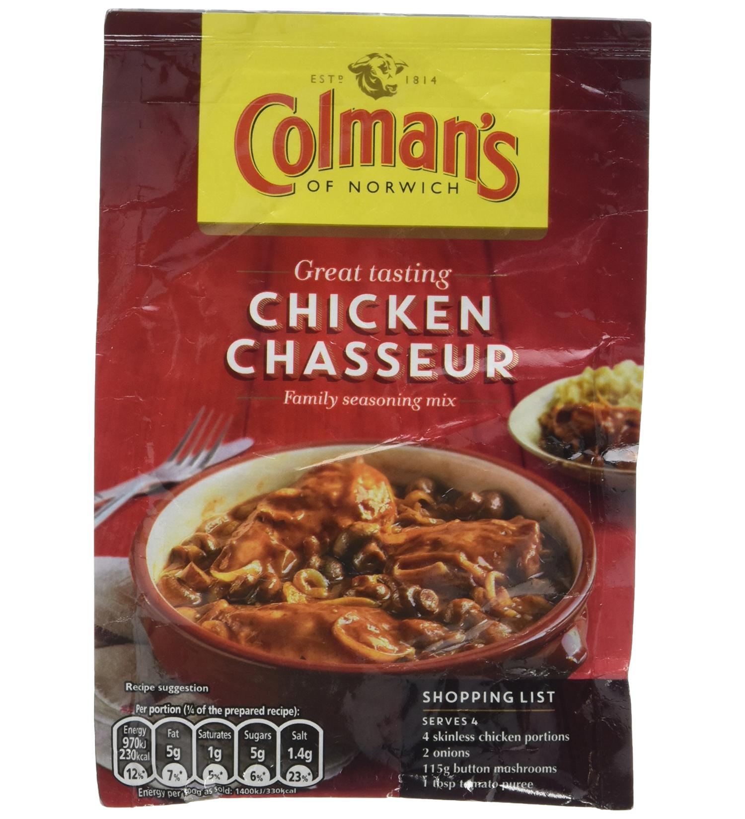 Colman's Chicken Chasseur Recipe Mix 43g - Buy Online on GoSupps.com