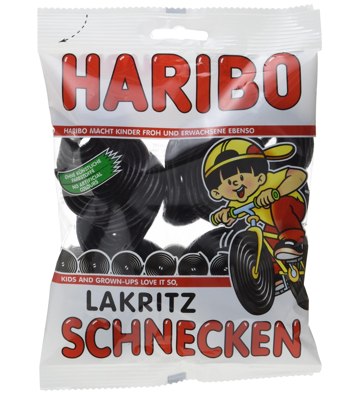 Buy Haribo Licorice Snails - 16 Pack (200g each) | International Shipping Available - Buy Online on GoSupps.com