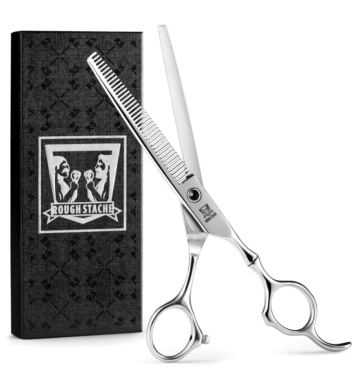 Professional Hair Thinning Scissors - 6.5inch Texturizing Shears for Home Hair Cutting - Razor Edge Stainless Steel - Silver Finish - Buy Online on GoSupps.com