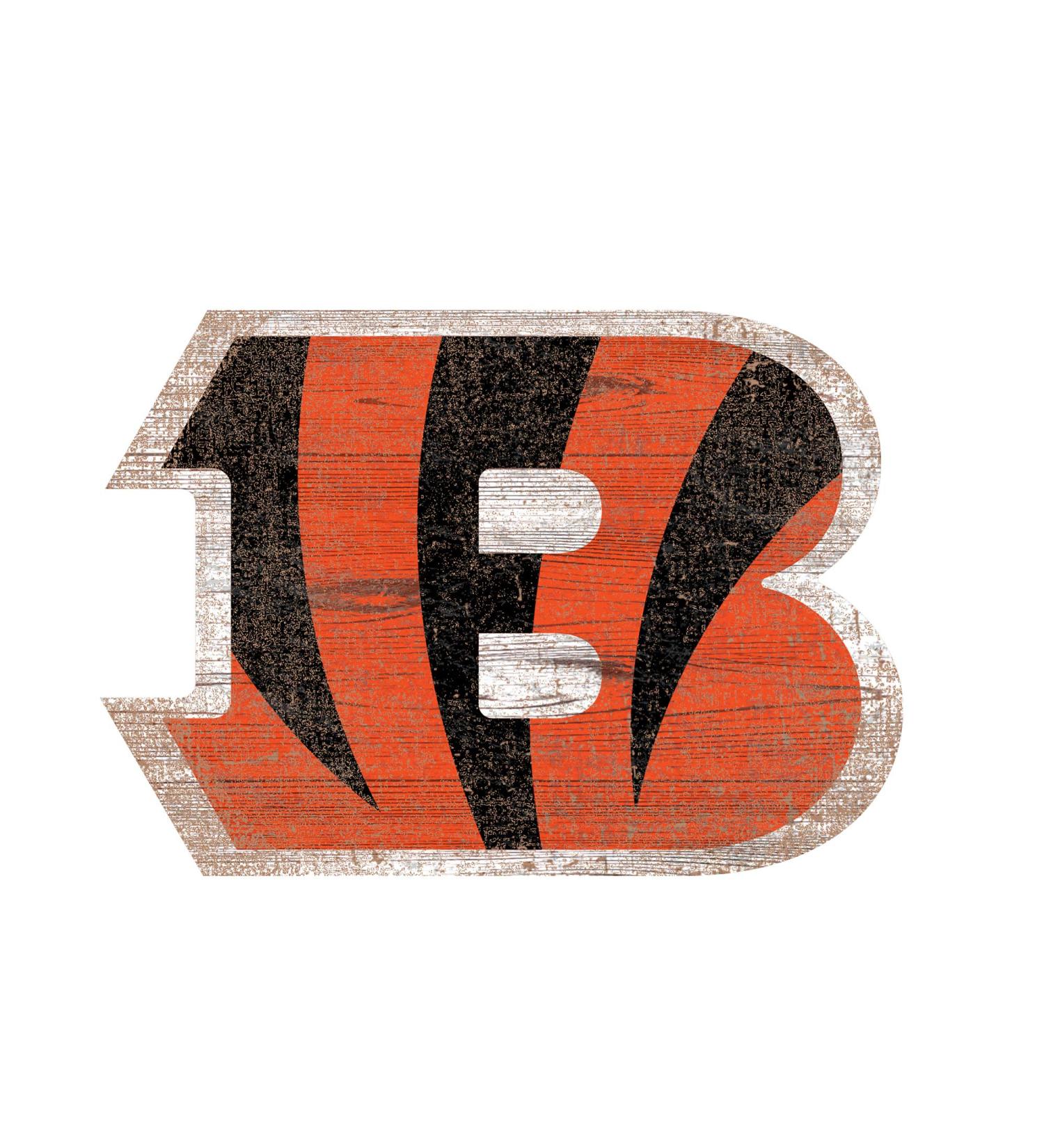 Fan Creations NFL Cincinnati Bengals Unisex Cincinnati Bengals Team Logo 8in Cutout, Team Color, 8 inch, (N0983-CIN)