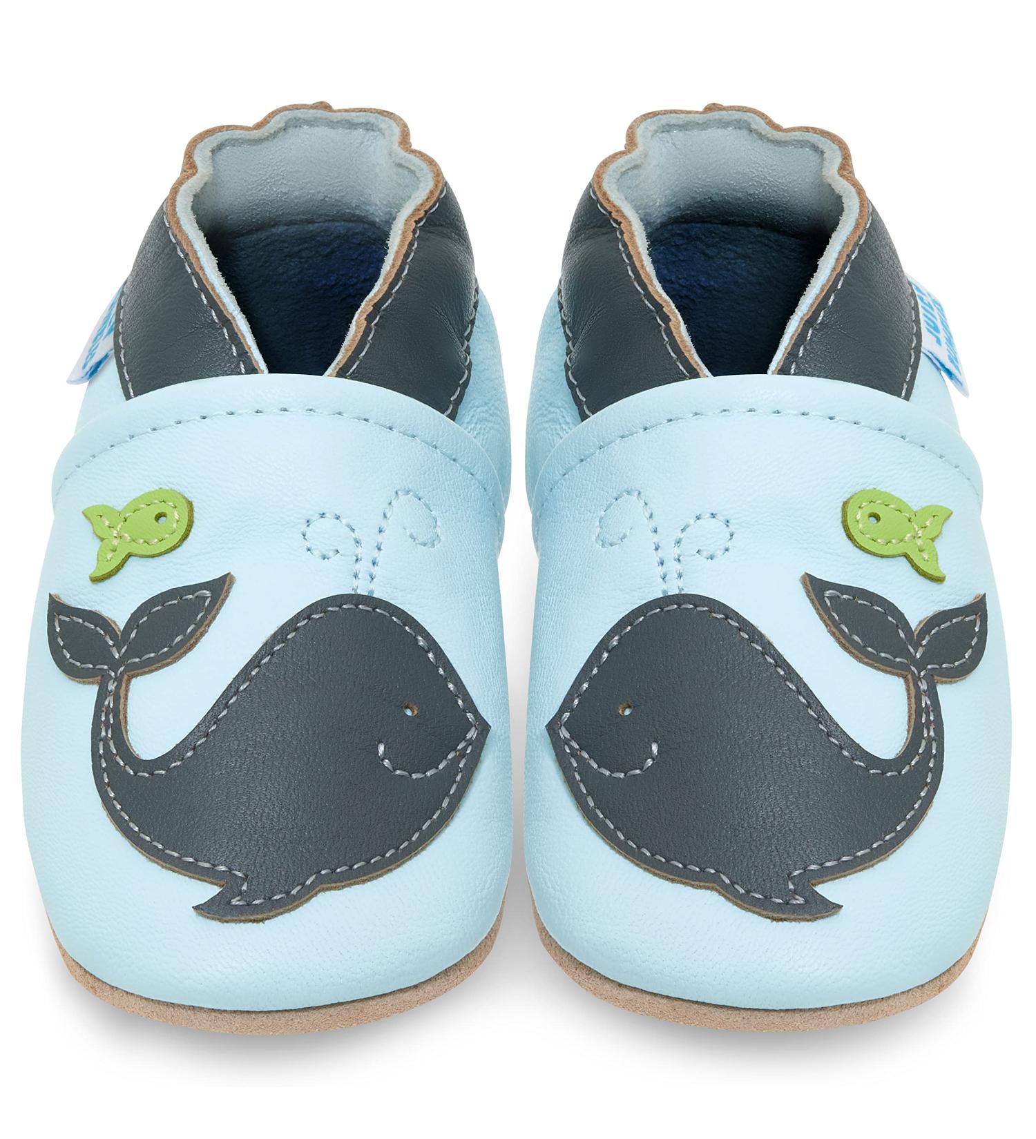 Soft Sole Baby Shoes | Leather Toddler Shoes for Baby Girl or Baby Boy | Baby Walking Shoes 18-24 Months - Woshy Whale - Buy Online on GoSupps.com