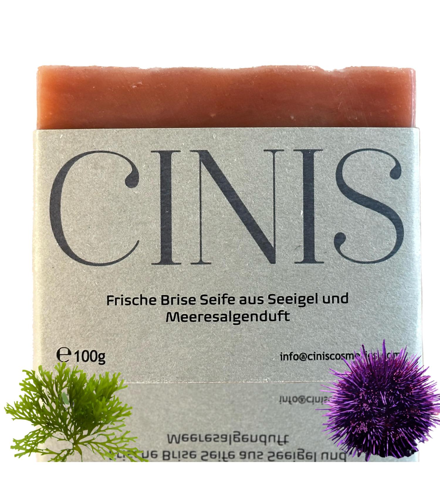 CINIS Fresh Breeze Soap from Sea Urchins and Sea Algae Fragrance - Handmade 100% Natural Soap for Daily Use with a Light Ozonic Aroma Reminiscent of a Sea Breeze - e100 g - Buy Online on GoSupps.com