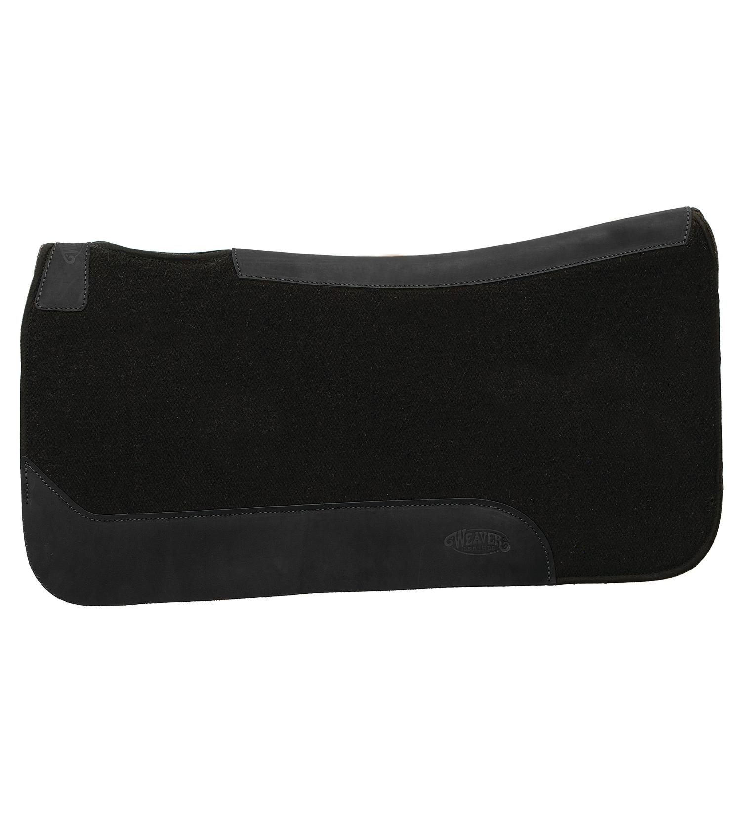 Weaver Leather Contoured Single Weave Felt Pad Black
