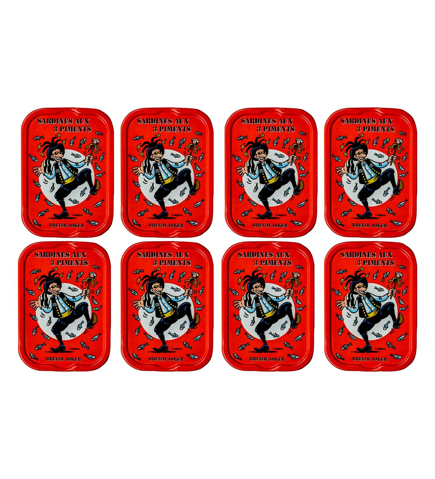 Buy La Quiberonnaise Sardines in Marinade with 3 Spices - 8x115g | Perfect for French & Portuguese Spicy Dishes | International Shipping Available - Buy Online on GoSupps.com