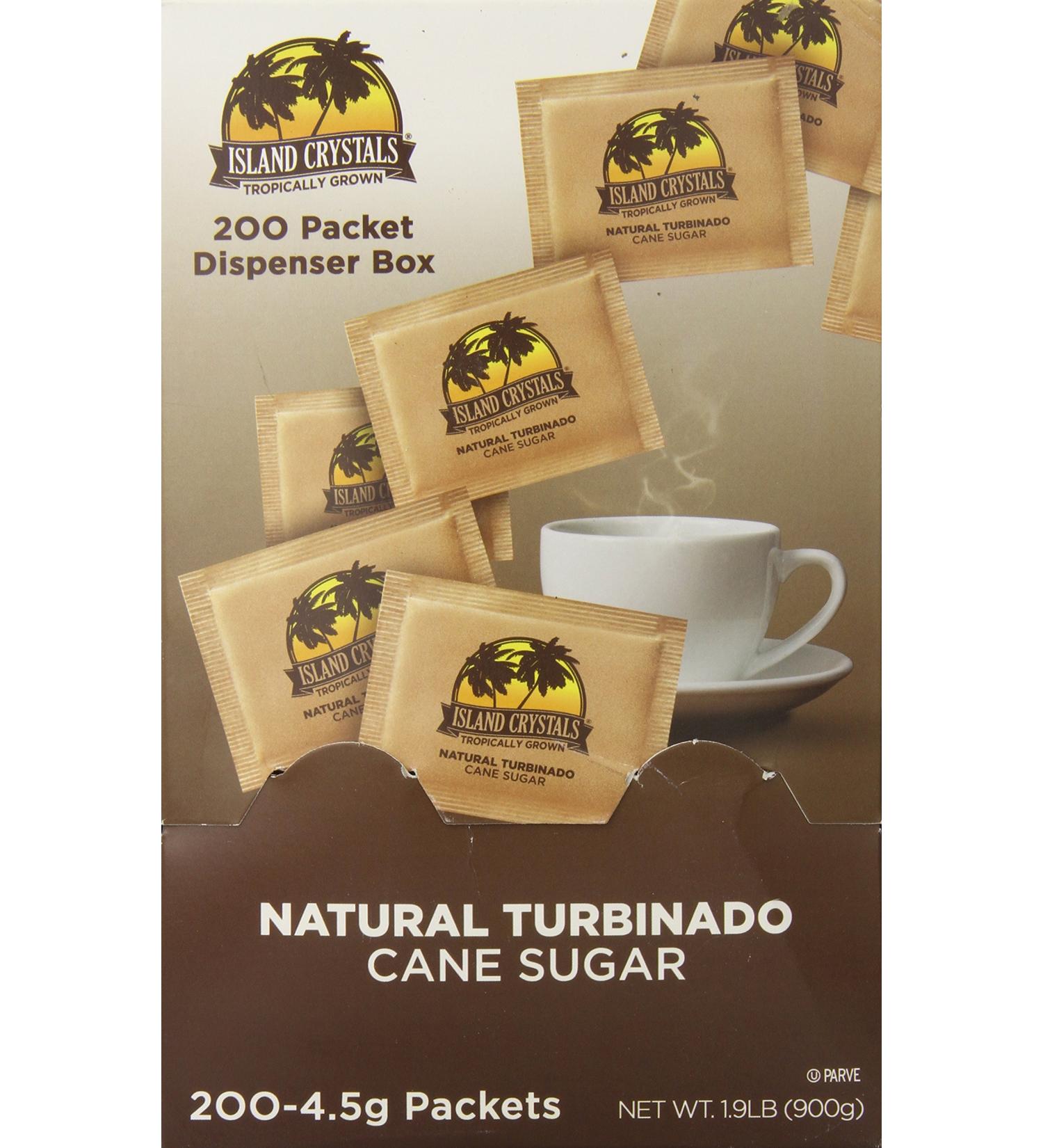 Island Crystals Natural Turbinado Cane Sugar - 4.67 oz | Pure, Unrefined Sweetener - Buy Online on GoSupps.com