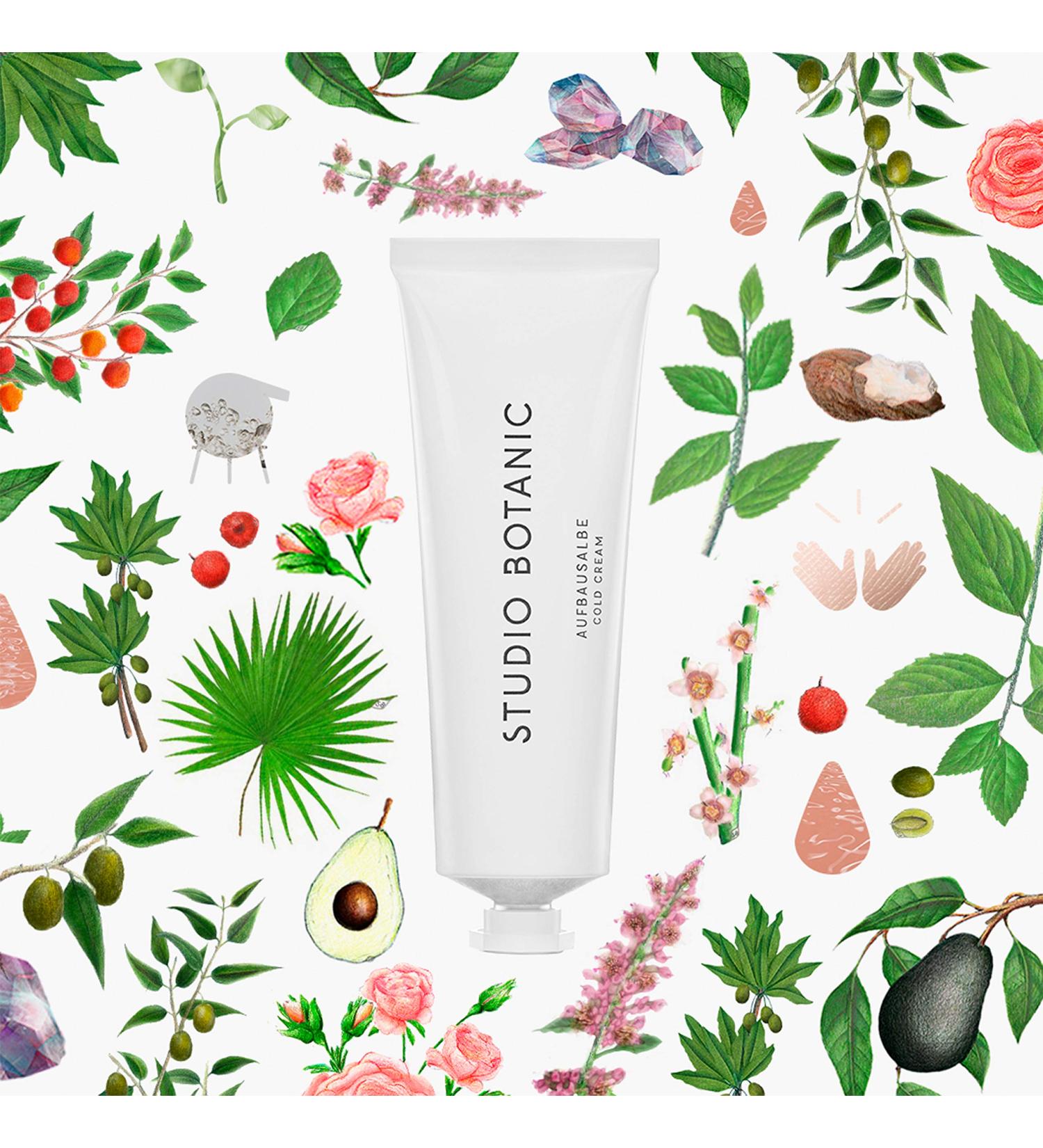 Studio Botanic Build-Up Cold Cream - 50ml Alutube | 100% Natural & Certified Vegan | Body Hands & Face Care - Buy Online on GoSupps.com