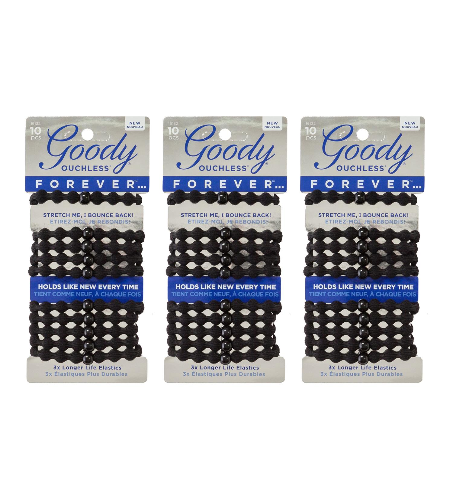 Goody Ouchless Forever Women's Braided Elastic Bands (3 Pack) - Soft Durable Hair Ties for All Hair Types | International Shipping Available - Buy Online on GoSupps.com