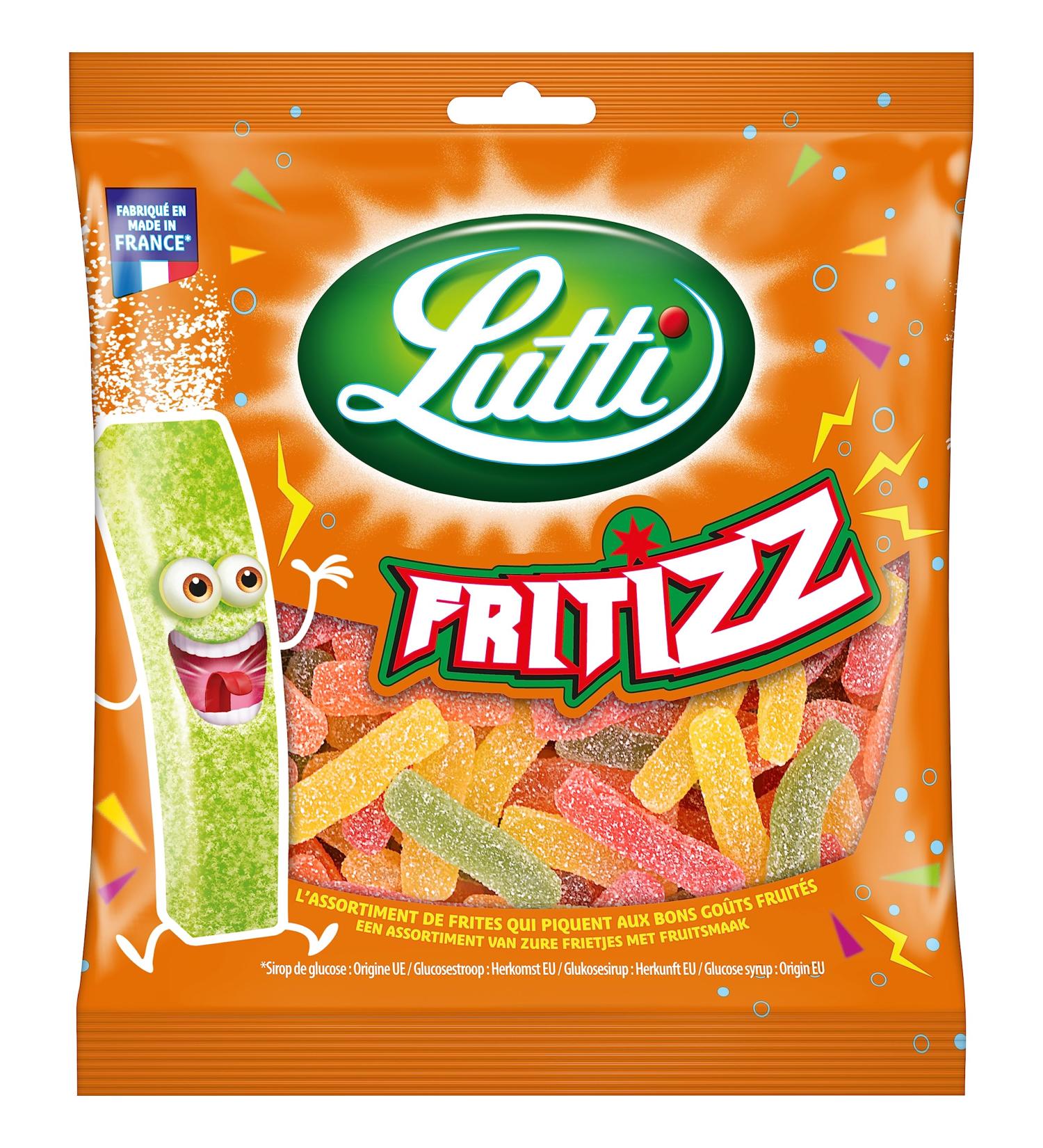 Lutti Fritizz 100 g Jaune vert orange 100g