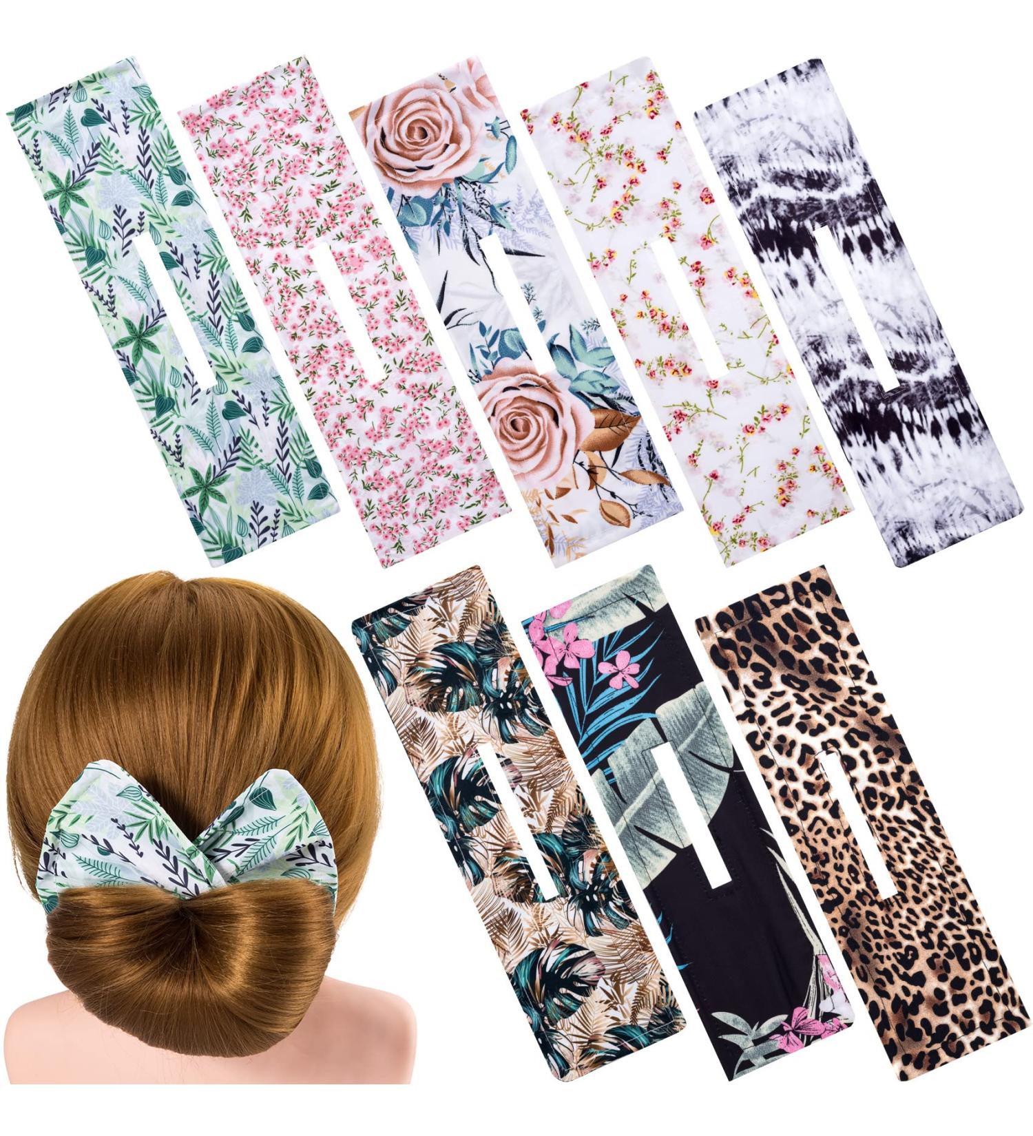 PAGOW 8pcs Hair Bun Maker Set - Flexible Donut Bun Twister Clips for French Hairstyles - Hair Accessories for Women, Girls, Kids - Buy Online on GoSupps.com