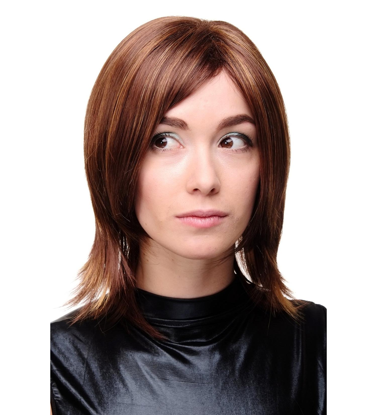 WIG ME UP Sexy Medium Length Brown Blonde Streaked Wig for Women - GFW1867-33H27C | International Shipping Available - Buy Online on GoSupps.com