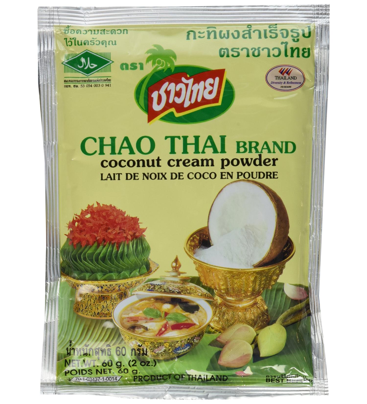 Coconut Milk Cream Powder Chao Thai Size 60 G(2.0 Oz) X 5 Bags