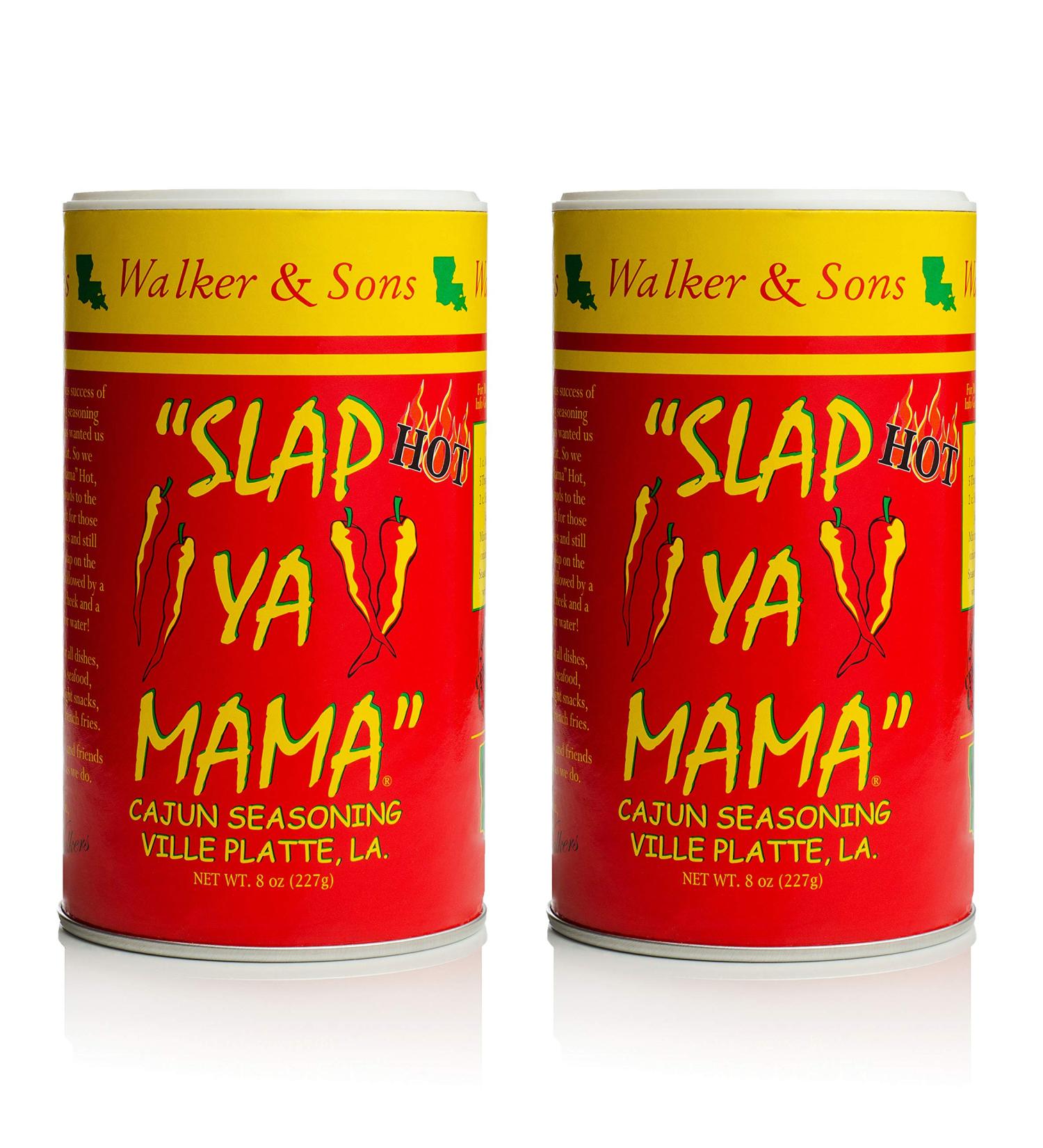 Slap Ya Mama Louisiana Style Cajun Seasoning Hot Blend - MSG Free & Kosher (Pack of 2) - Buy Online on GoSupps.com